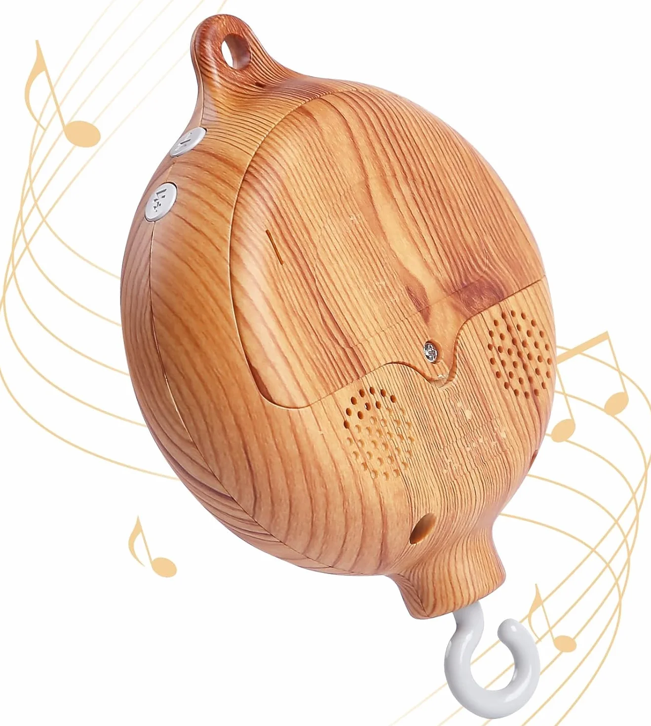 Boîte à musique mobile pour bébé avec crochet rotatif – Jouet de crèche à piles – 35 mélodies