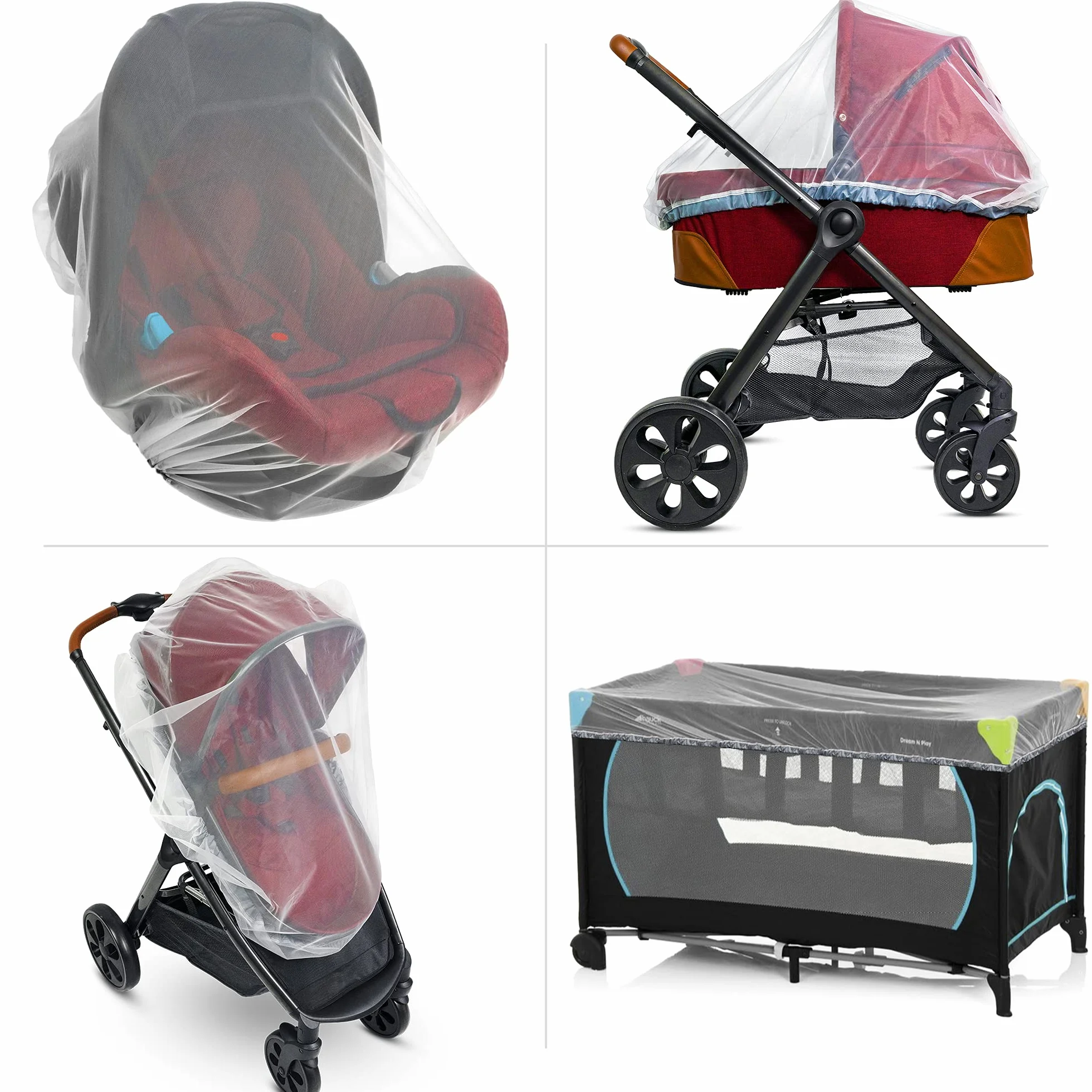 Moustiquaire Bébé Poussette 1000 Mesh Protection Anti-Insectes