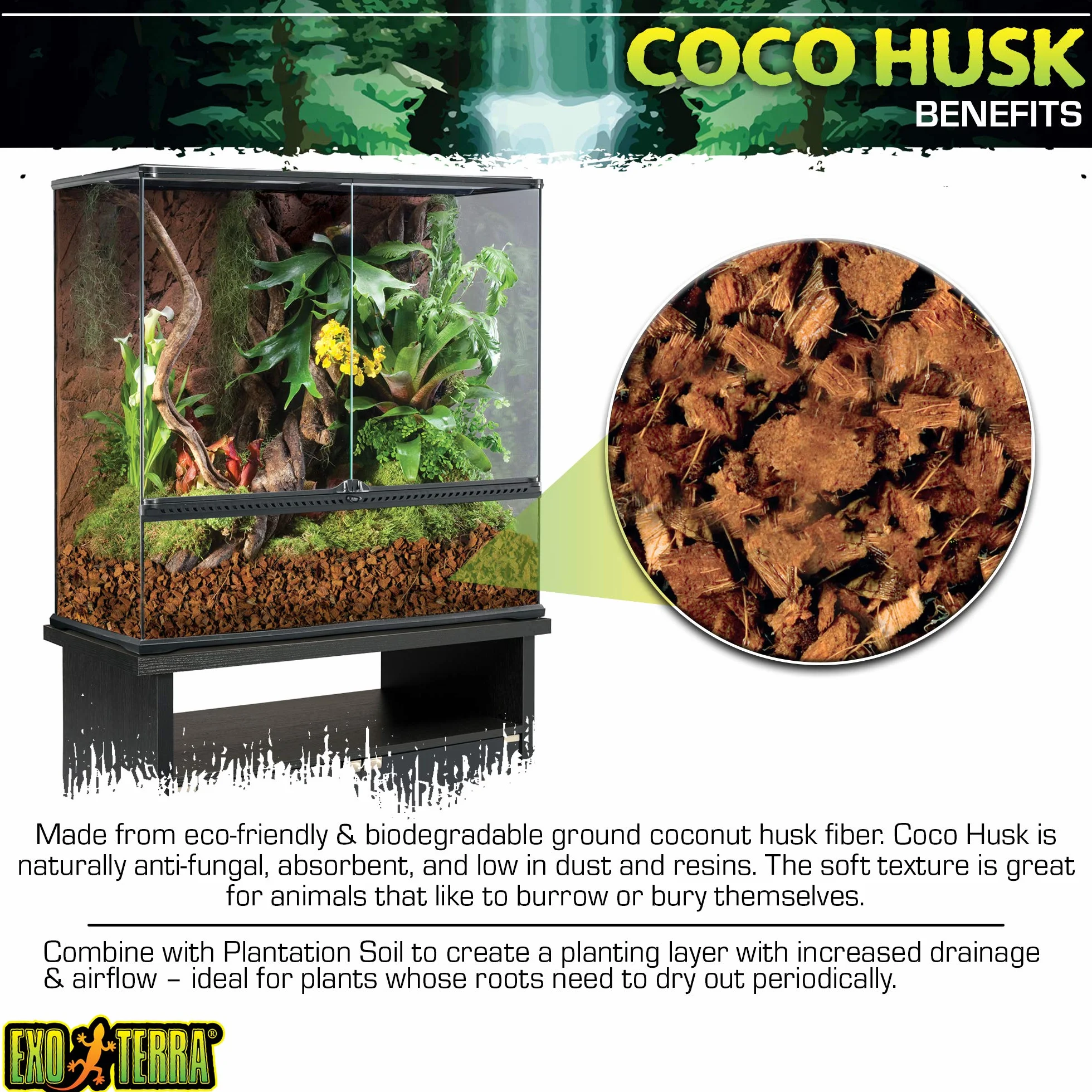 Exo Terra Substrat Coco Husk 7 L