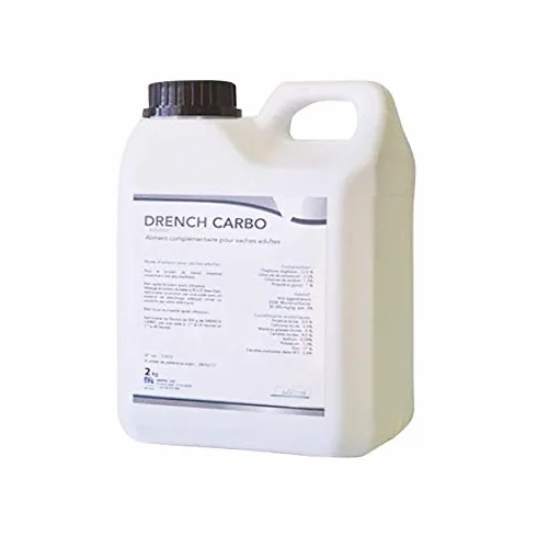 Drench Carbo Soutien du Transit intestinal Diarrhees bovin Solution buvable Flacon 2kg