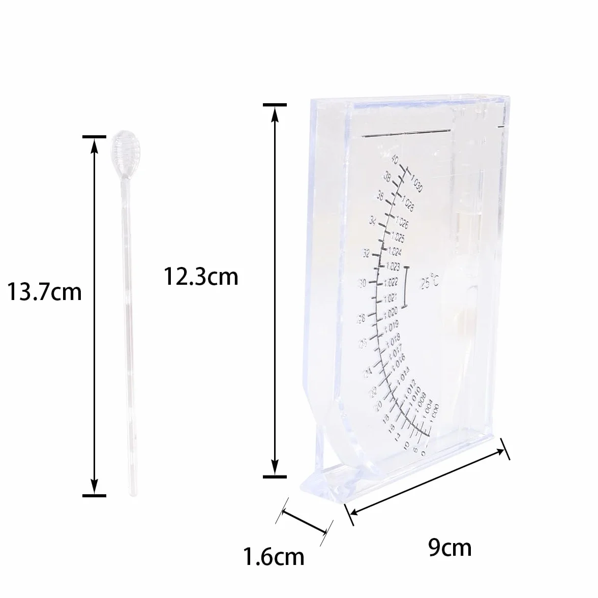 Gorise Hydromètre eau de mer aquaculture testeur salinité précision aquarium étang