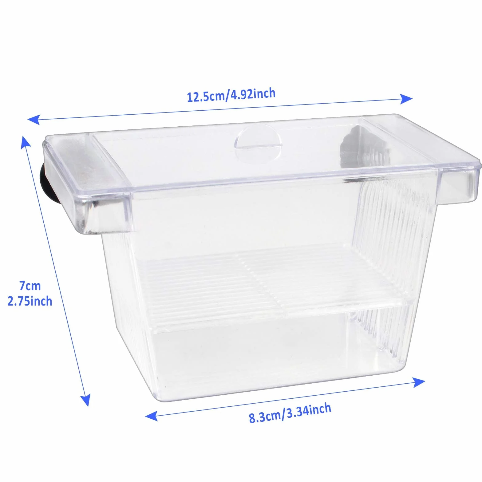 Pondoir Aquarium Plastique Bassin d'élevage Boîte d'Incubateur avec Ventouse