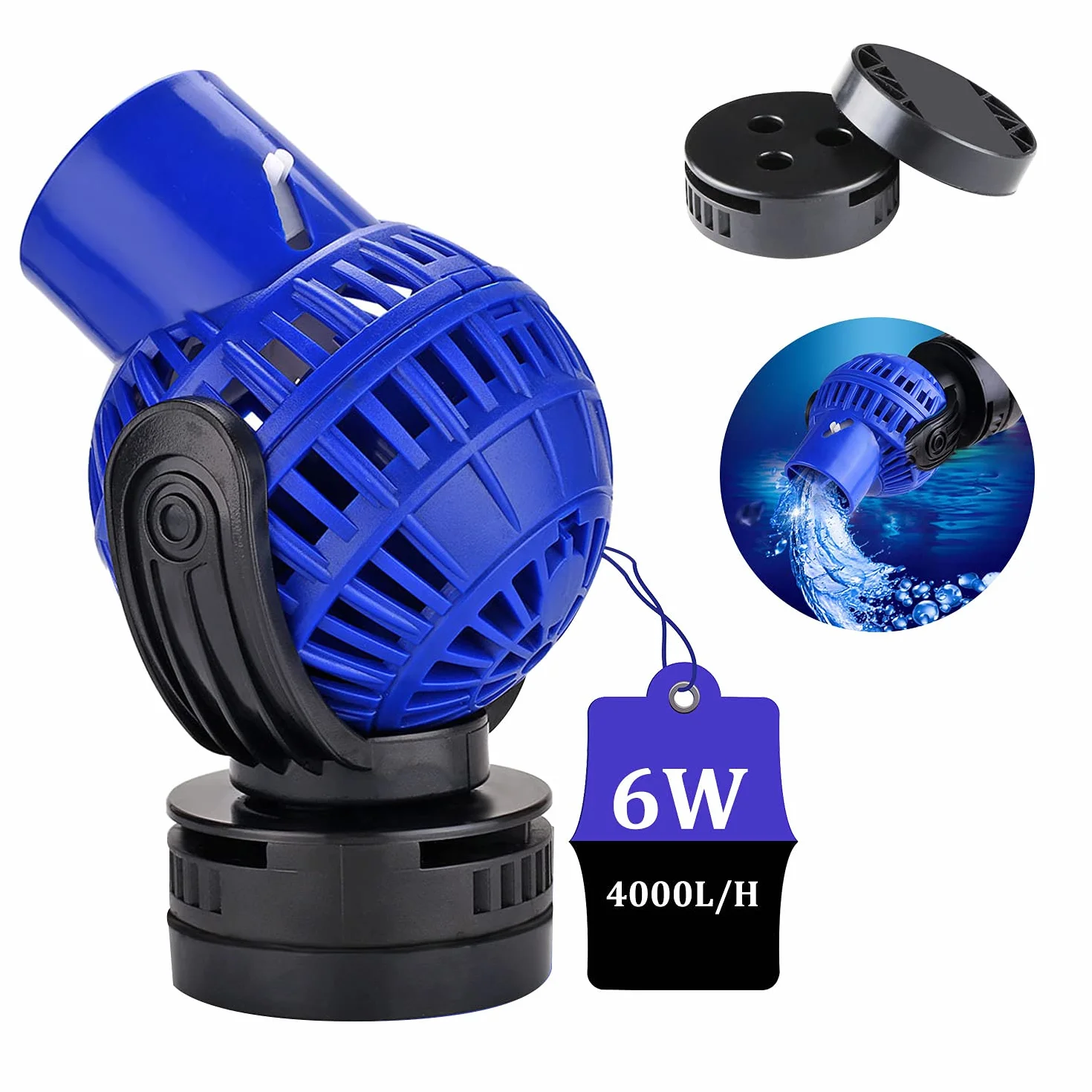 EXLECO JVP-130 Pompe à Vagues 4000L/H 6W Wave Maker Aquarium 60~80cm