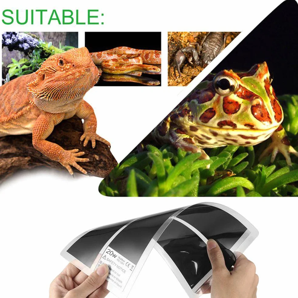 ReptilHábitat Tapis Chauffant 20W 42x28CM avec Contrôle De La Température pour Aquarium Reptiles