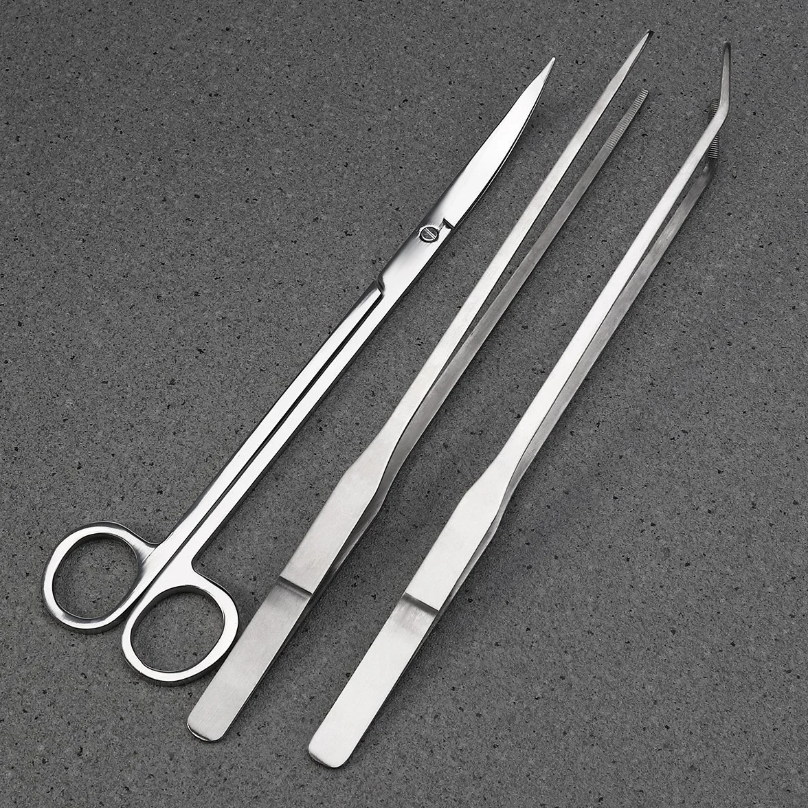Meiso Aquarium Kit Accessoires INOX Pinces Ciseaux Outils Set Poisson