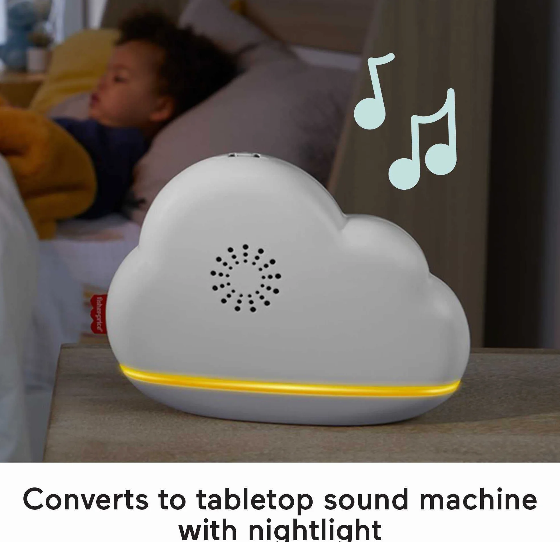 Fisher-Price Mobile Arc-en-Ciel 2 en 1 Veilleuse Musicale avec Mélodies et Sons Apaisants