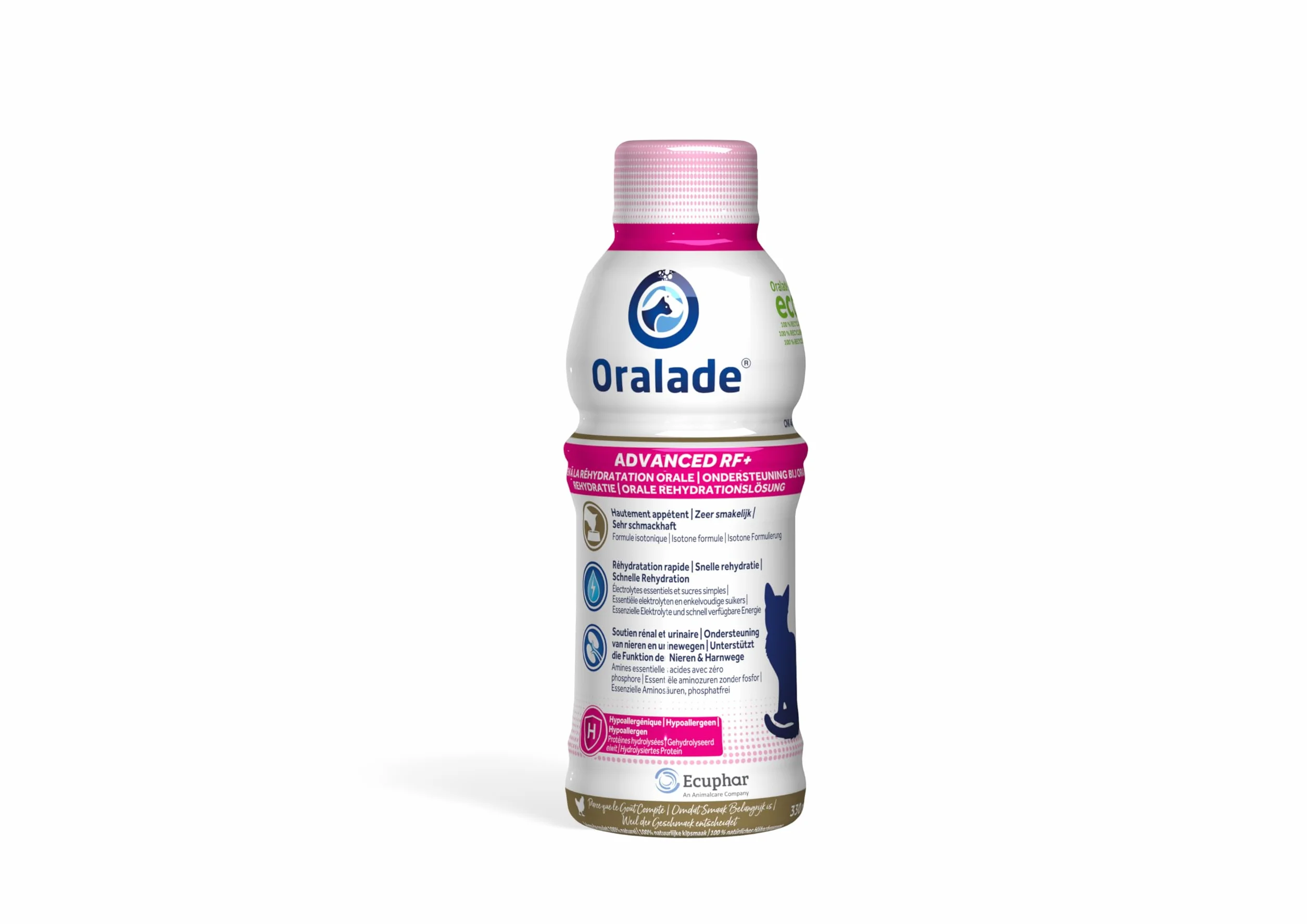 Oralade RF Support Chat Complément Alimentaire 3 x 330 ML pour Maladies Rénales Électrolytes
