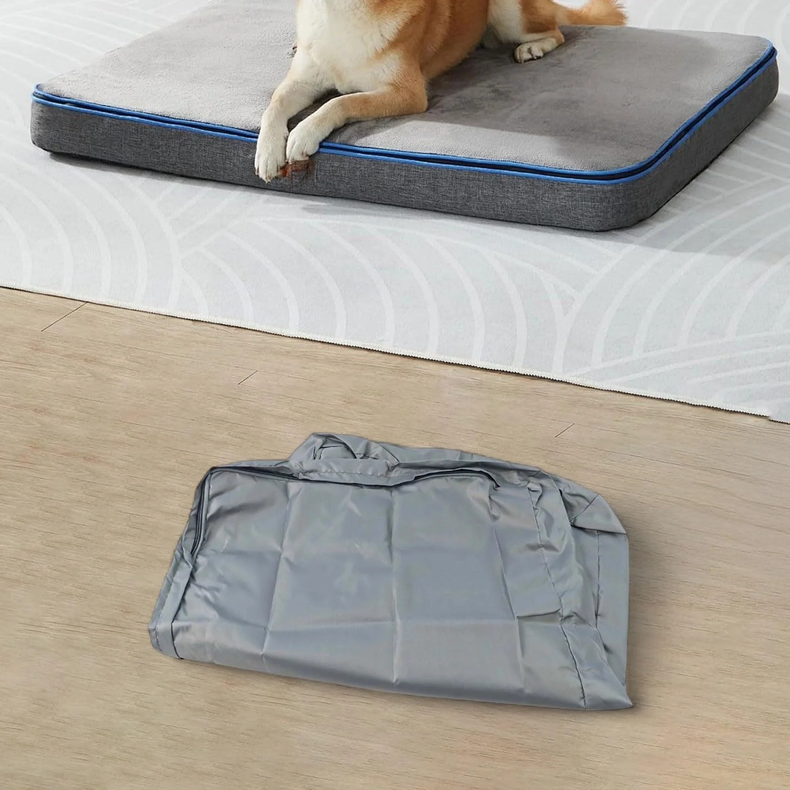 Housse de lit imperméable pour chien Lavable Tissu Oxford 210D 92 x 59 x 10 cm