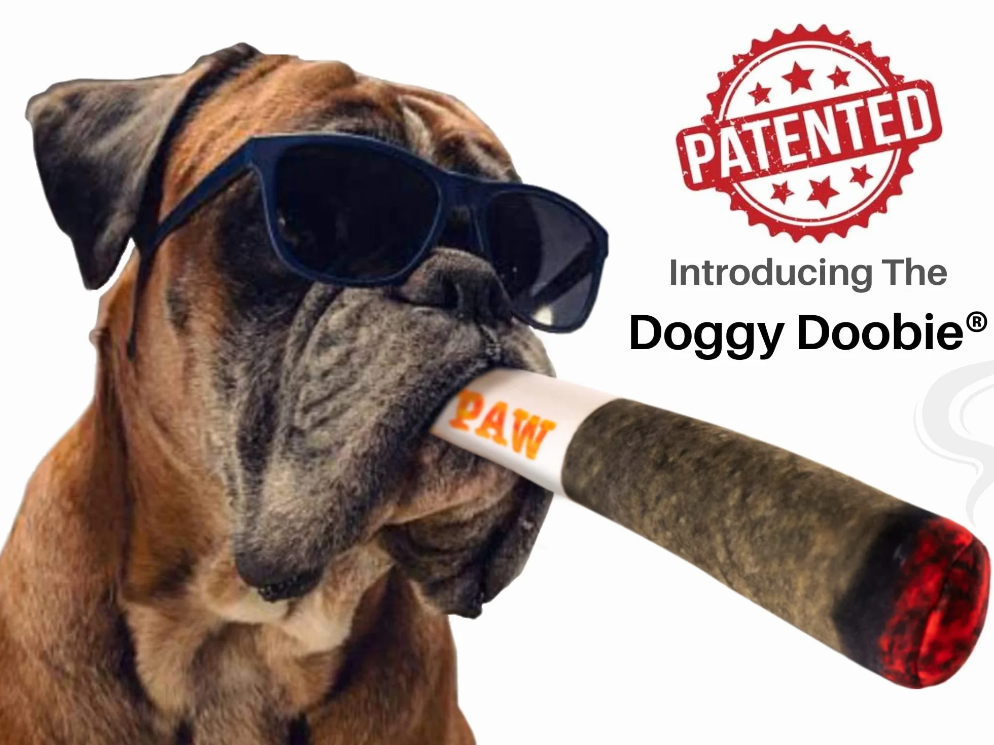 Doggy Doobie Jouets couineurs en peluche pour chiens moyenne et grande taille