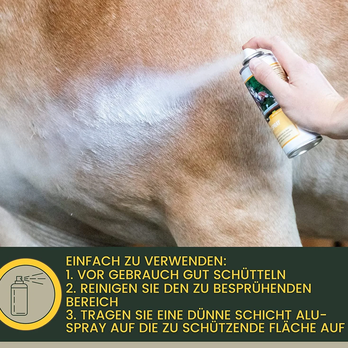Spray argenté pour animaux Spray de protection des plaies cheval chien vache 2 x 200 ml
