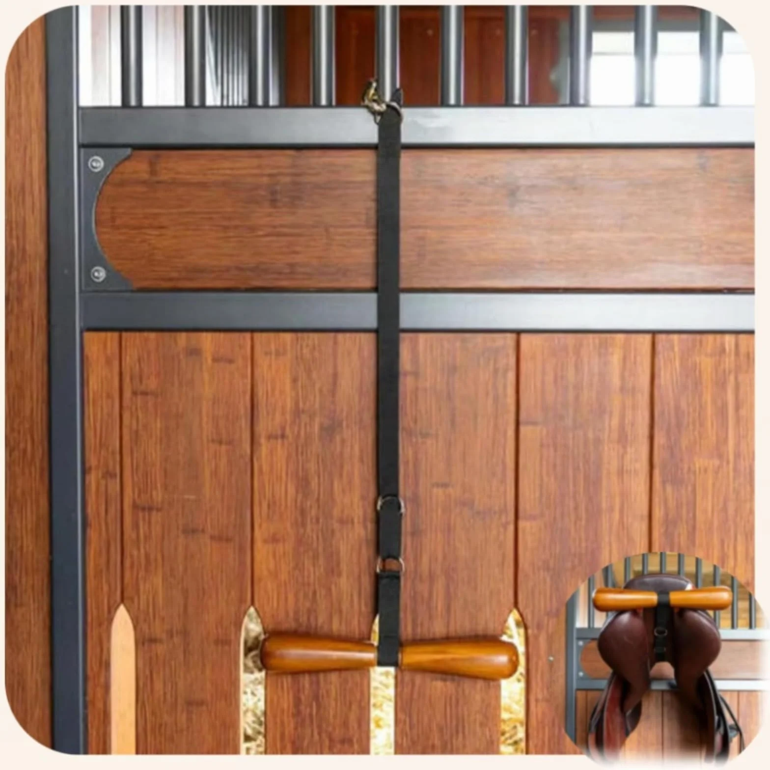 Porte-selle mural en T réglable pour selles western et anglaises écurie maison van