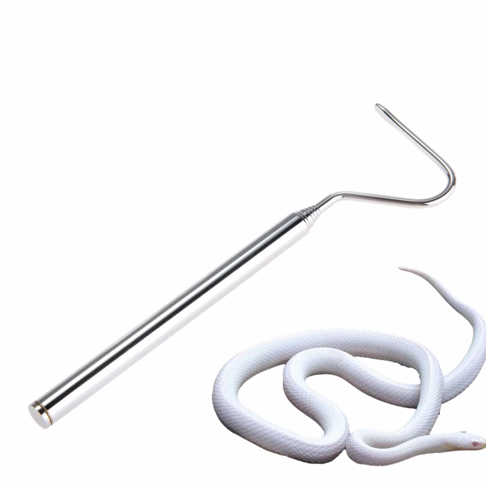 Attrape-serpents professionnel en acier inoxydable - Outil de prise télescopique