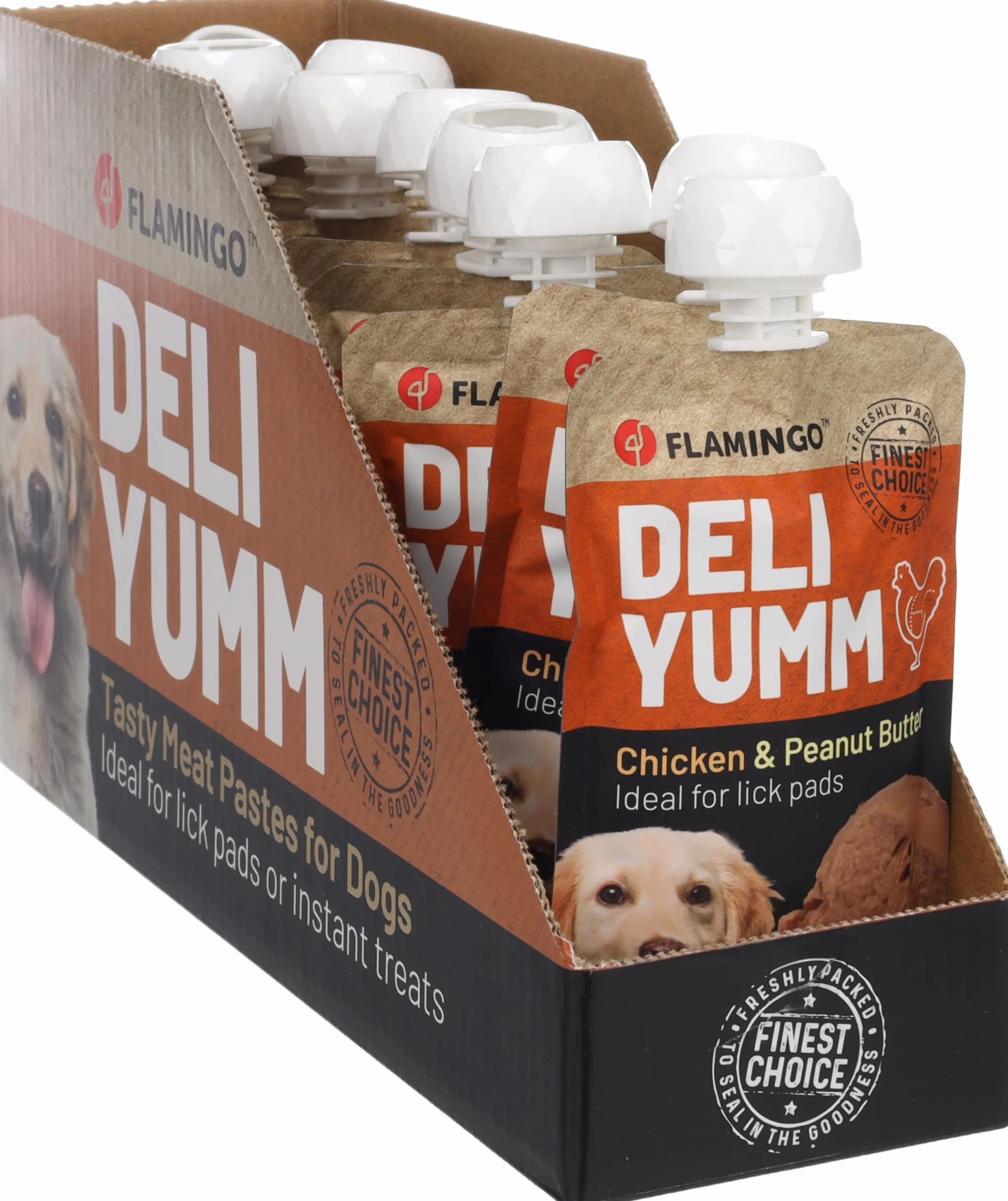 Pâte Snack Poulet & Beurre de cacahuète pour Chien - Tapis de léchage 90 g