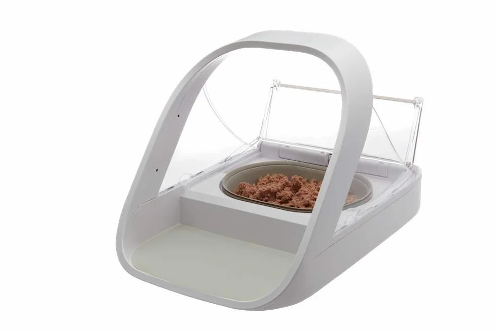 SureFeed Distributeur de Nourriture à Puce électronique avec Couvercle hermétique, Blanc