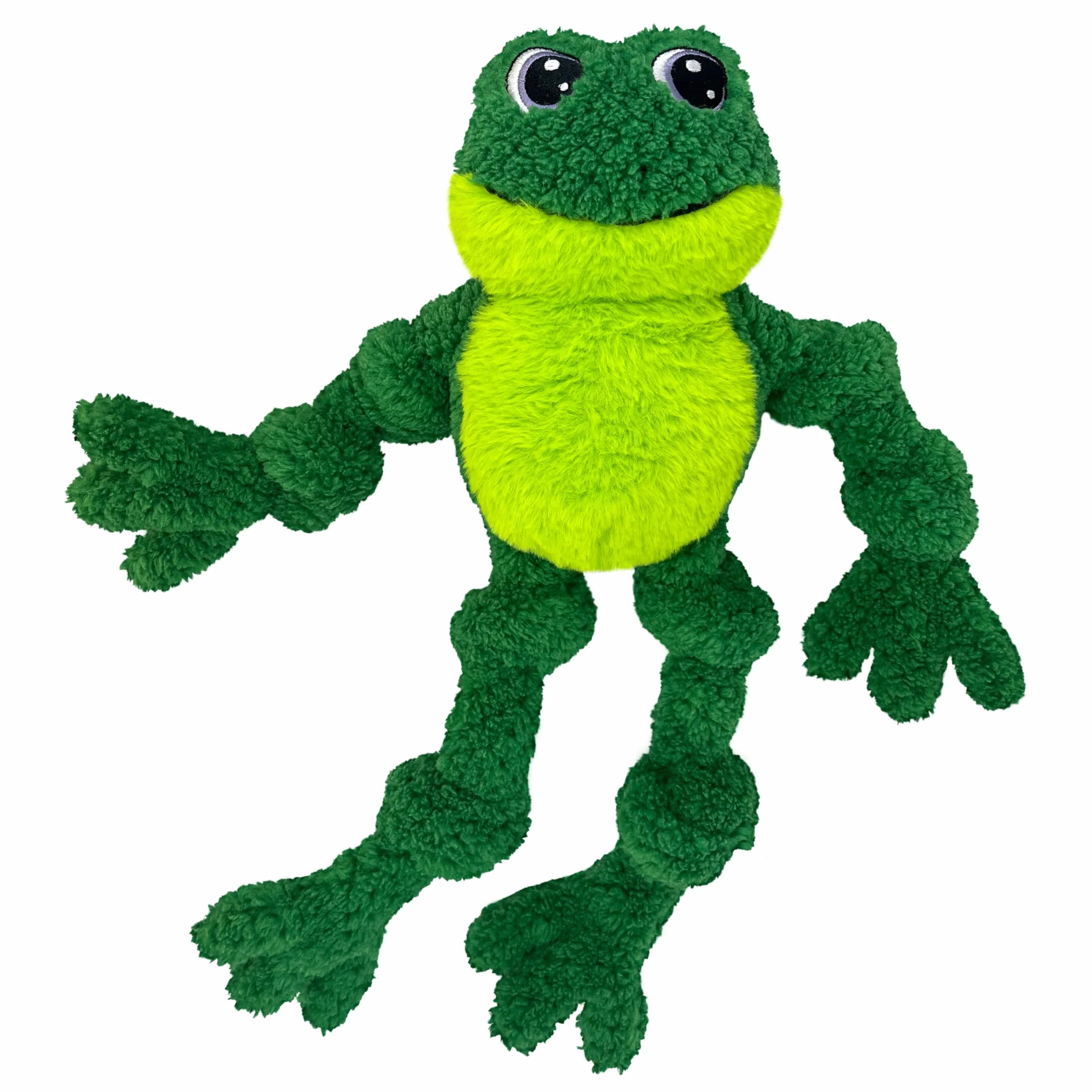 KONG Knots Grenouille jouet avec squelette de corde intérieure