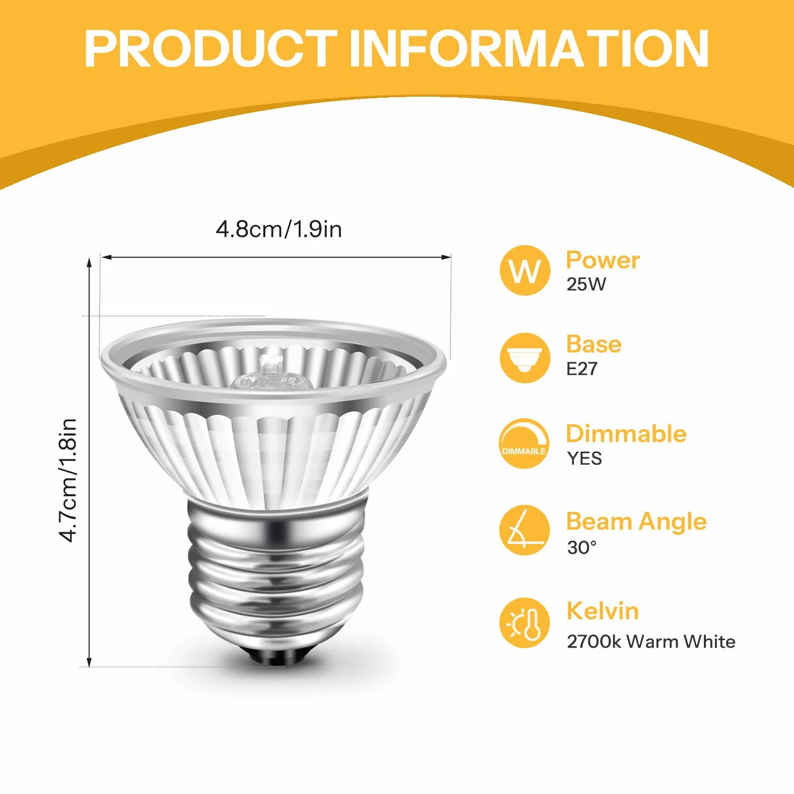 Caldarax Ampoule Chauffante Terrarium E27 Dimmable 25W UVA UVB Lampe Reptile 230V Lot de 2
