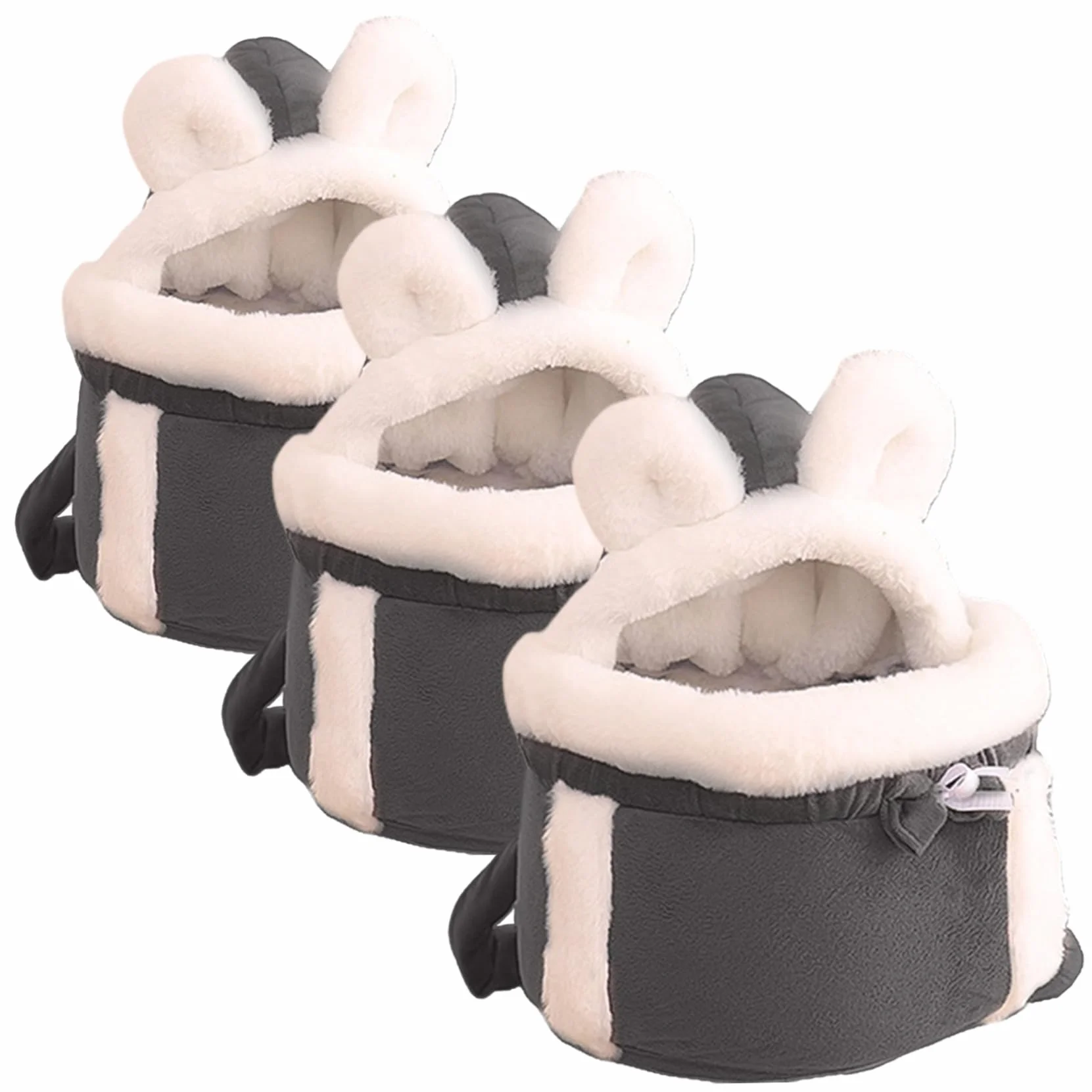 Sac à Dos pour Chat Transport Hiver Chaud Soft Double Pockets Front Carrier