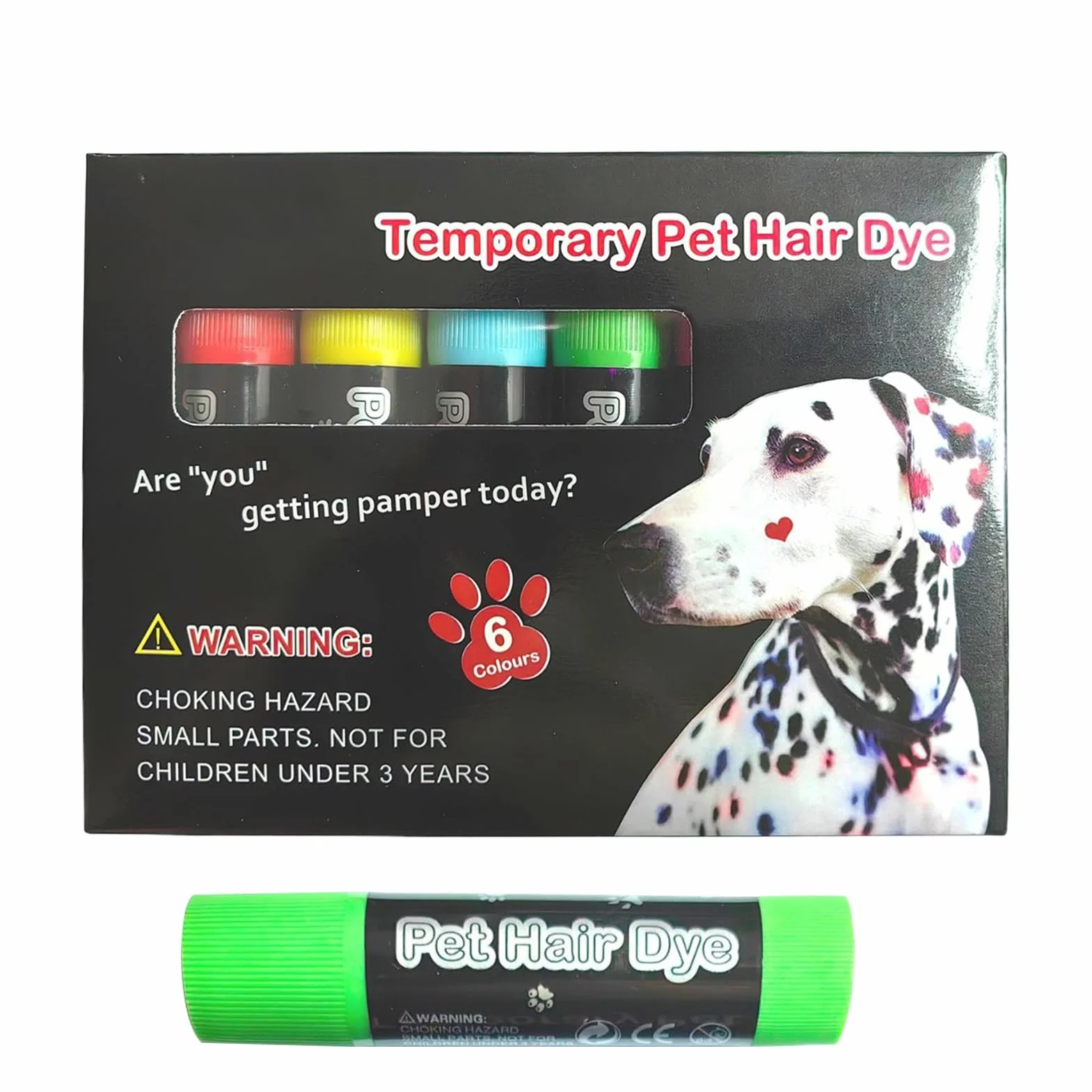 Marqueur de peinture lavable pour animaux de compagnie | Teinture temporaire non toxique pour chiens, chats, chevaux et bétail
