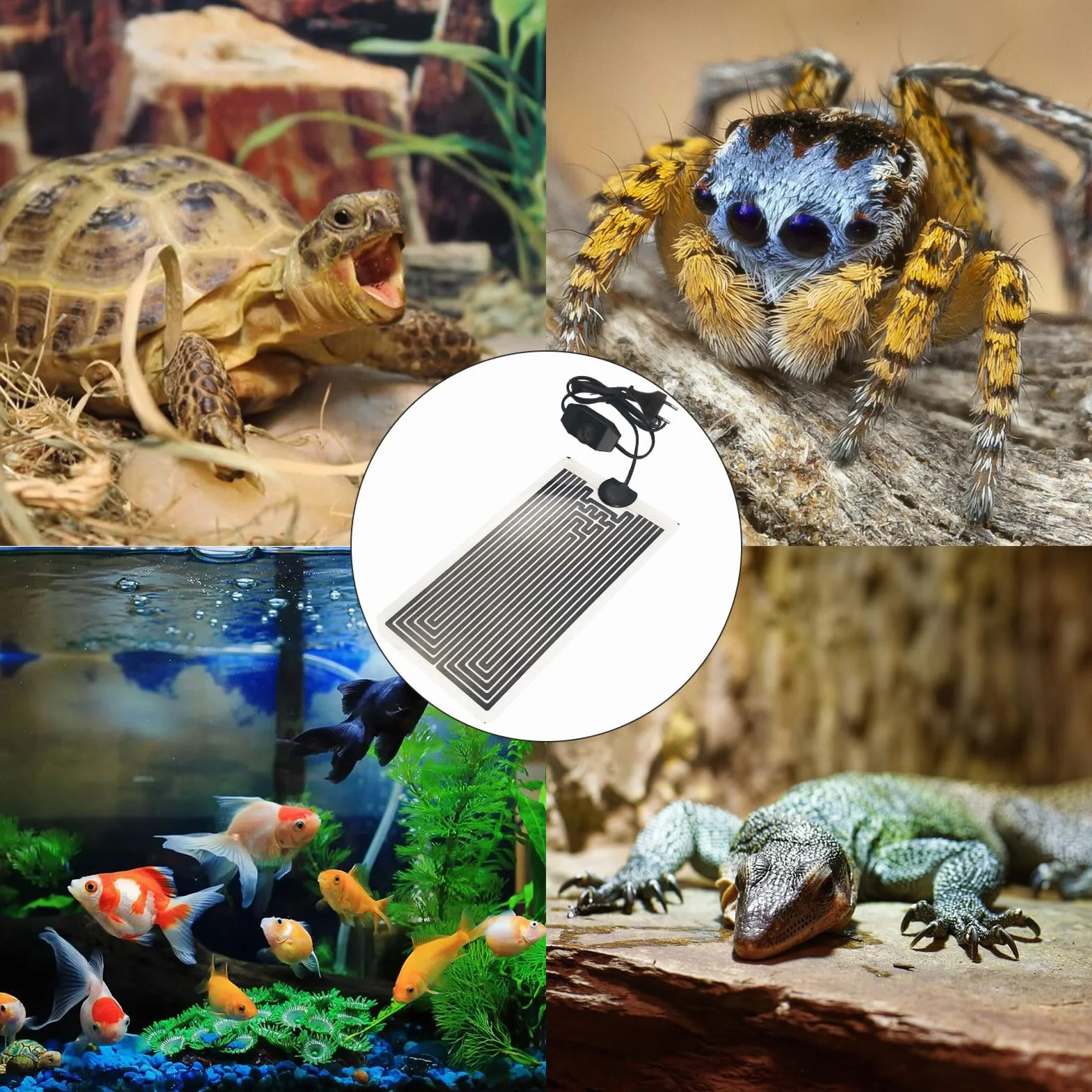 Tapis Chauffant Reptile 7W avec Régulateur de Température