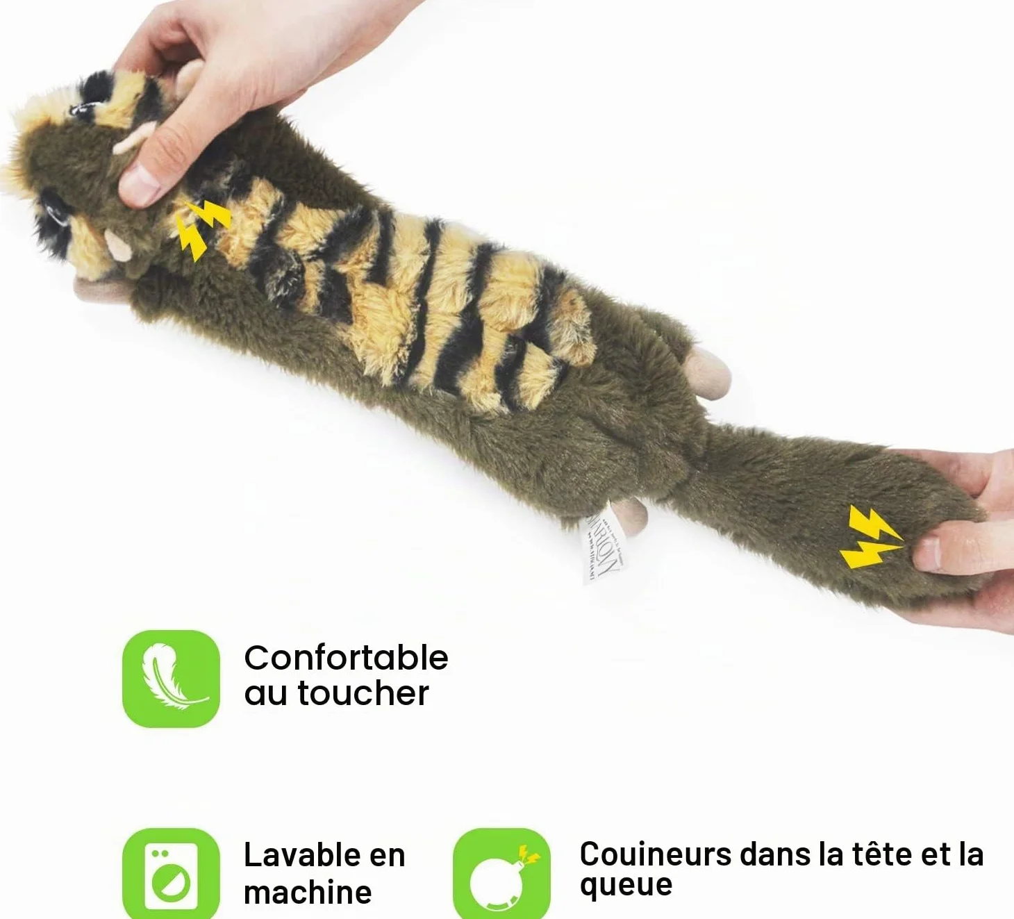 SHARLOVY Dog Squeaky Toys Pack de 6 Jouets pour Chiens Crinkle Jouets à mâcher durables Peluches Mignonnes