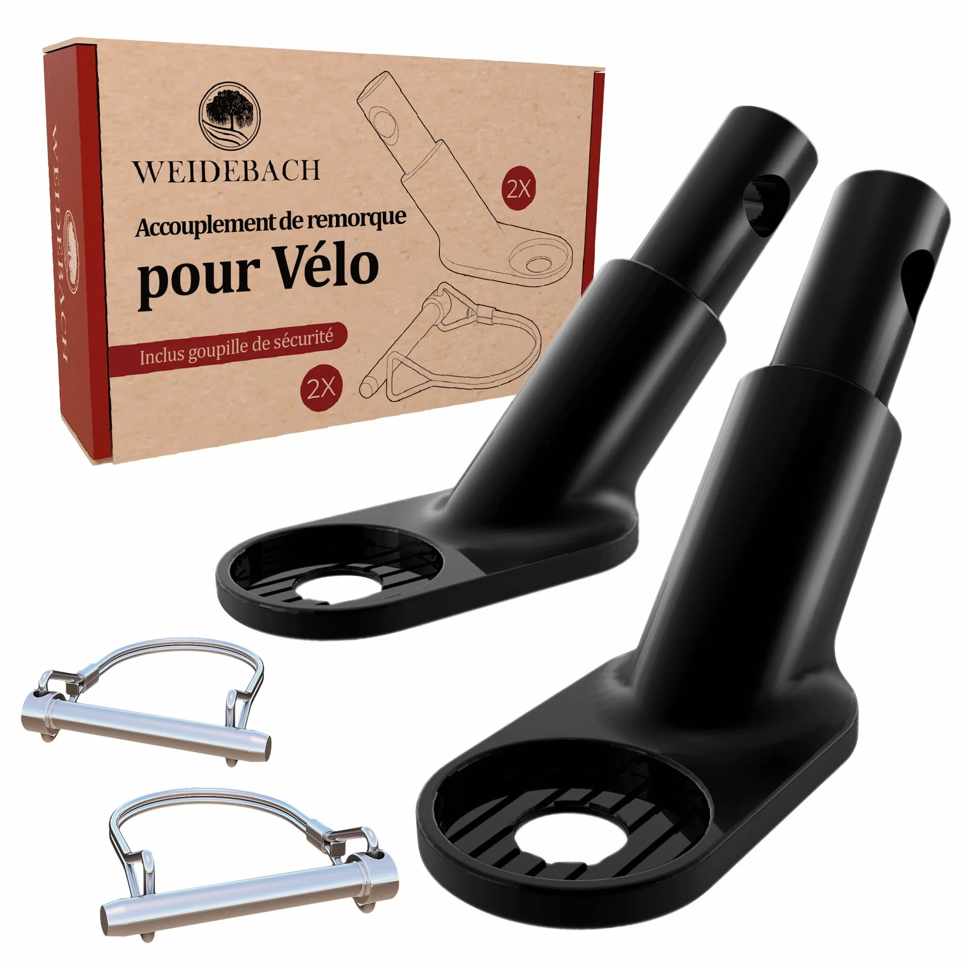 Weidebach attelage remorque Noire