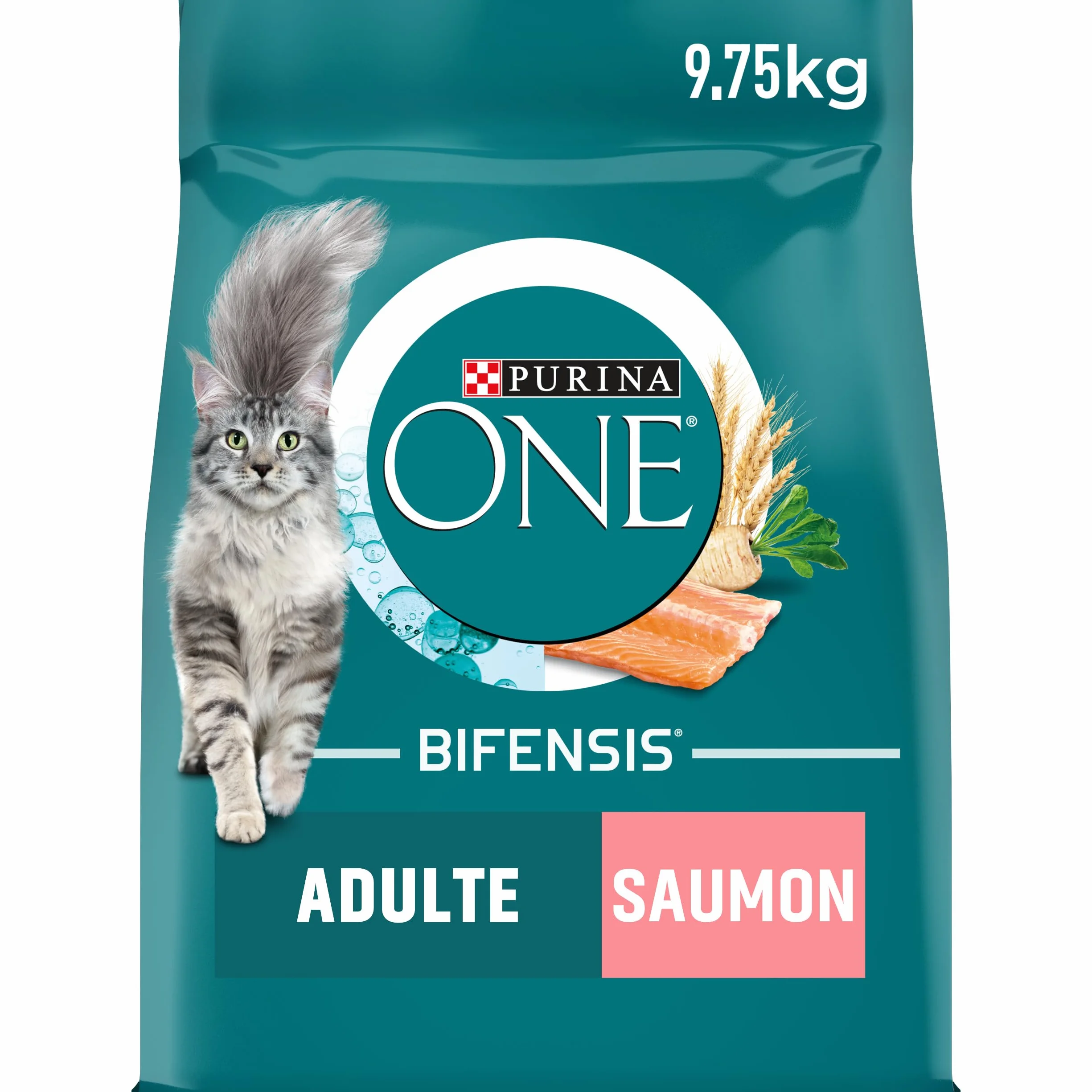 PURINA ONE BIFENSIS Croquettes Chat Adulte Stérilisé Au Saumon 9,5kg
