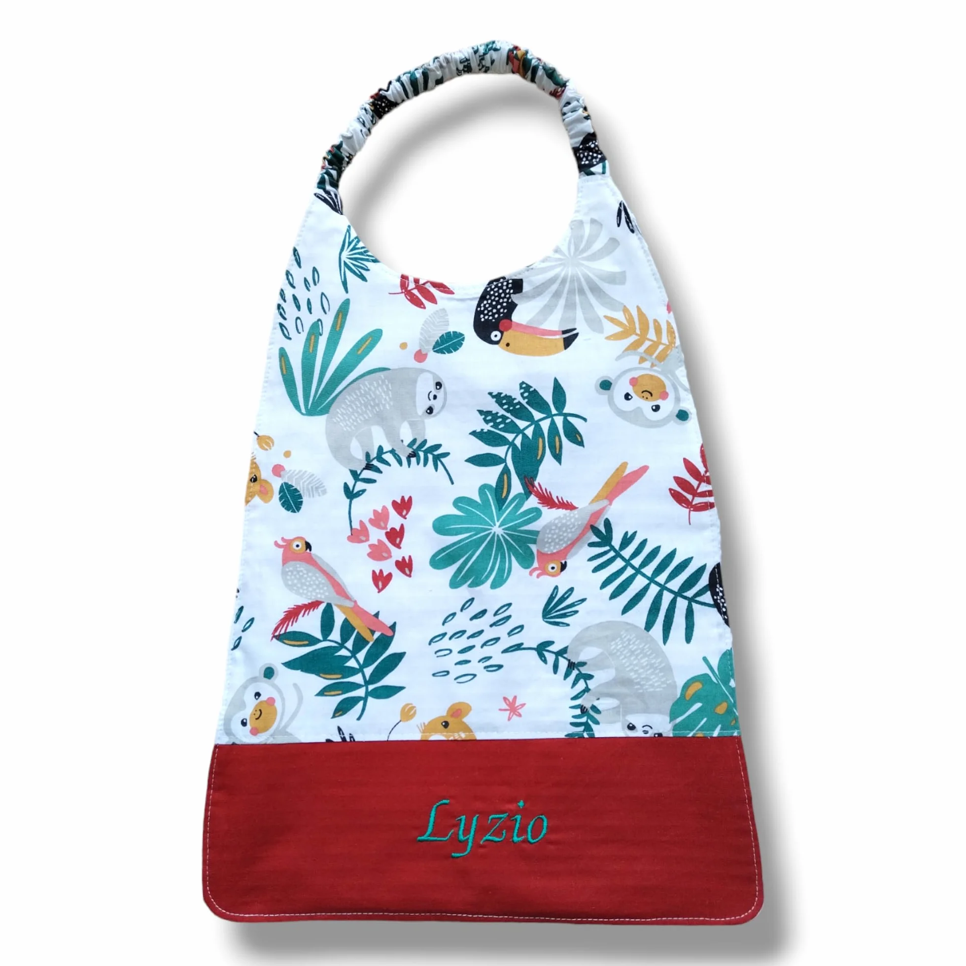 Serviettes élastique cantine personnaliser bavoir enfants