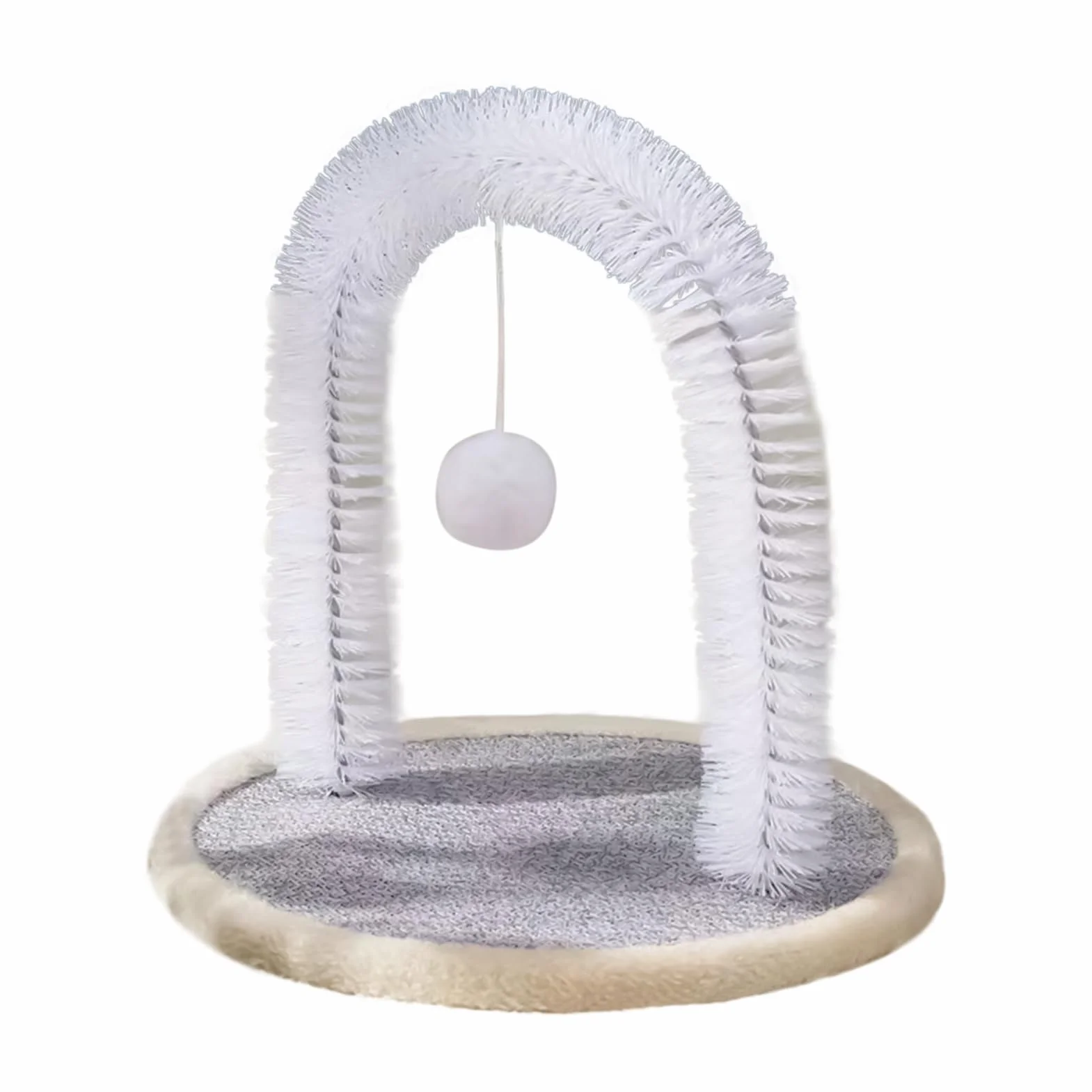 Brosse Autogrooming Pour Chat Avec Coussin Grattatoire Résistants aux Morsures Accessoires Toutes Tailles