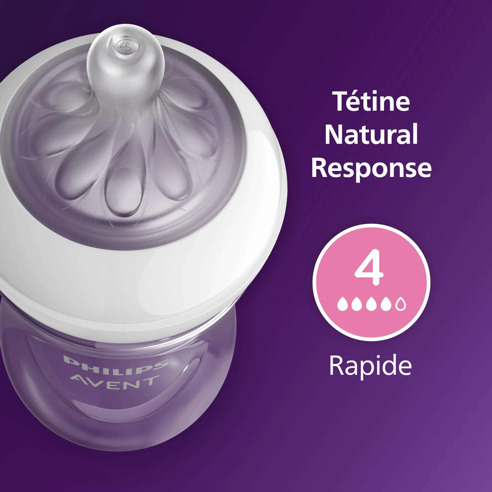 Philips Avent Biberon Natural Response 330 ml Imprimé Love
