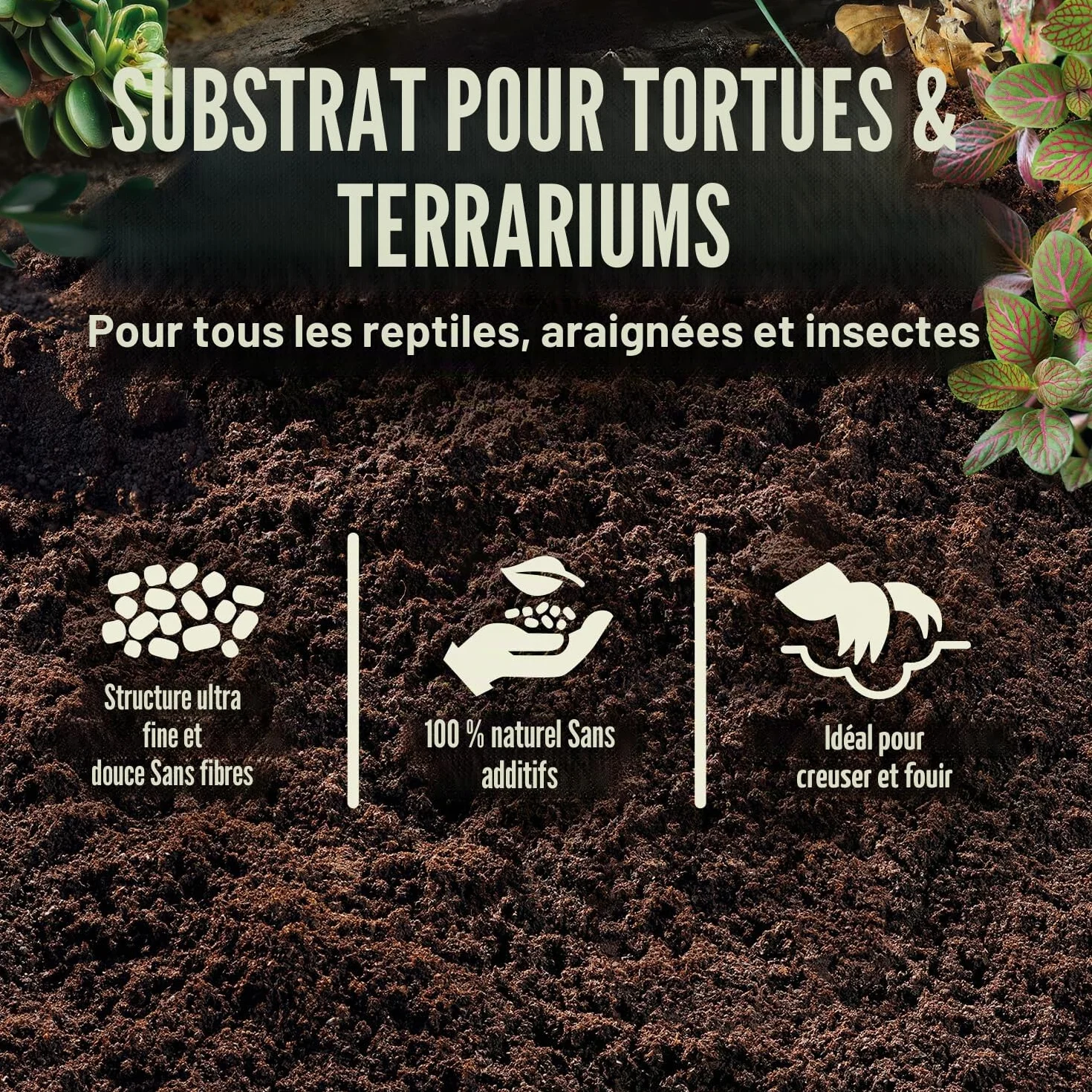 Compo Zoo Substrat pour Tortues et Terrariums 10 L