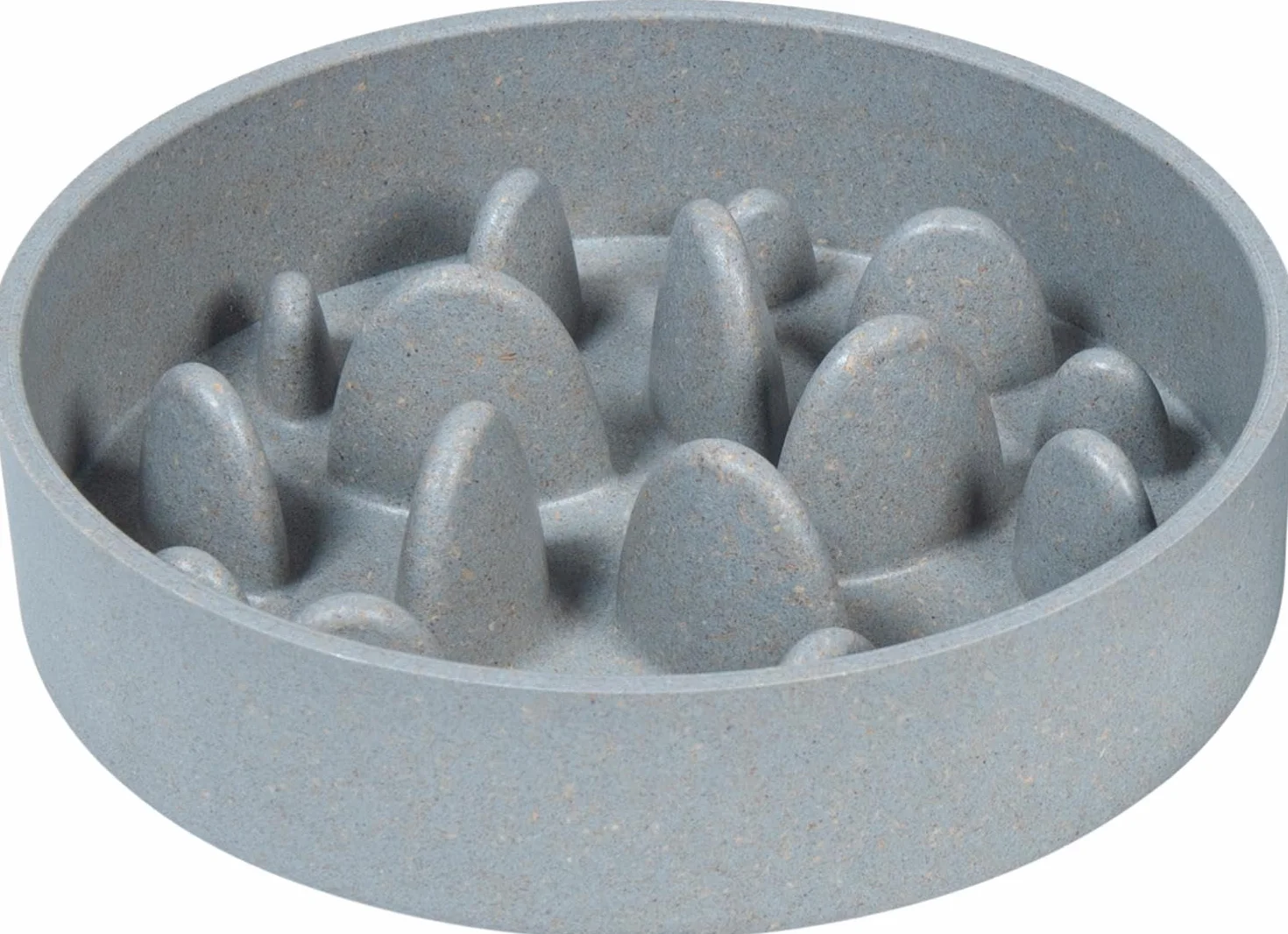 JACK AND VANILLA Bol Alimentaire Anti-engloutissement pour Animaux 14x4 cm Bleu