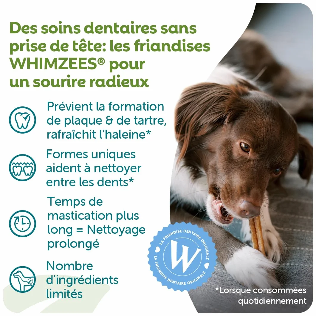 WHIMZEES Boîte de Variété M 28 Pièces Friandises pour Chiens Taille M Naturelles sans Céréale Végétariennes sans Sucre Ajouté