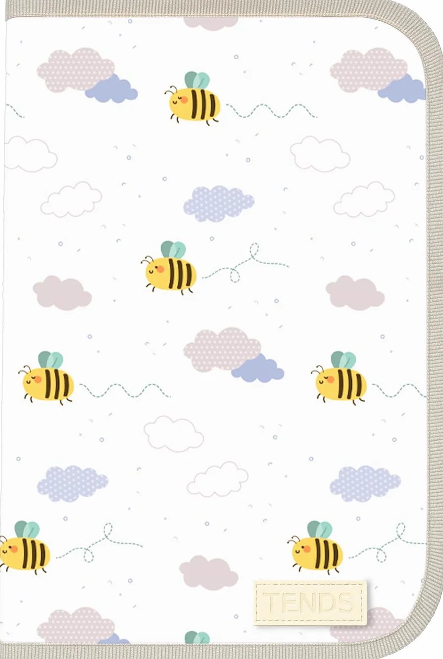 TENDS Protege carnet de sante bebe avec Porte document - Housse pratique pour documents essentiels
