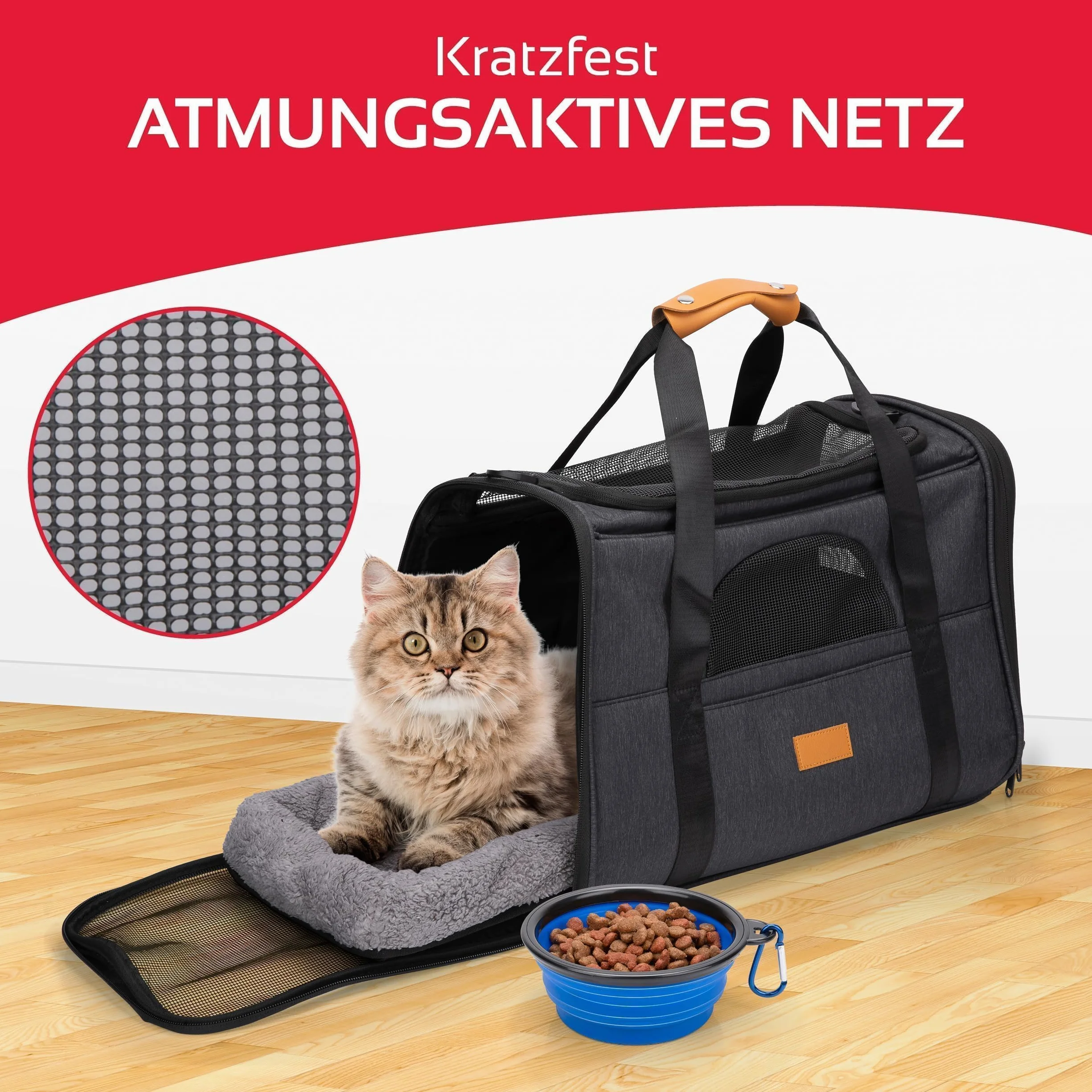 maxxpro Sac de Transport Animal 44x31x34 cm Gris