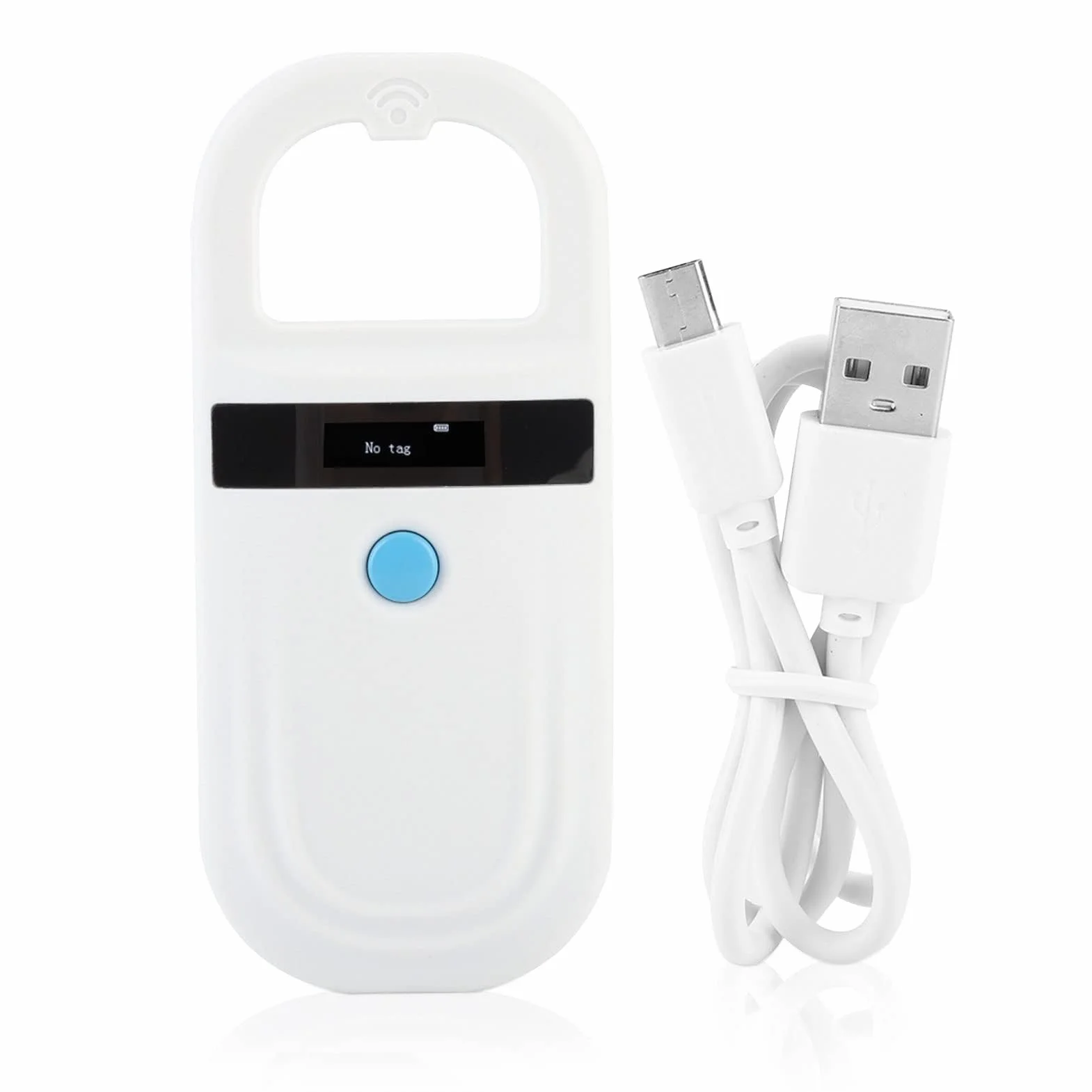 Agatige Lecteur RFID EMID Rechargeable Portable pour Animaux