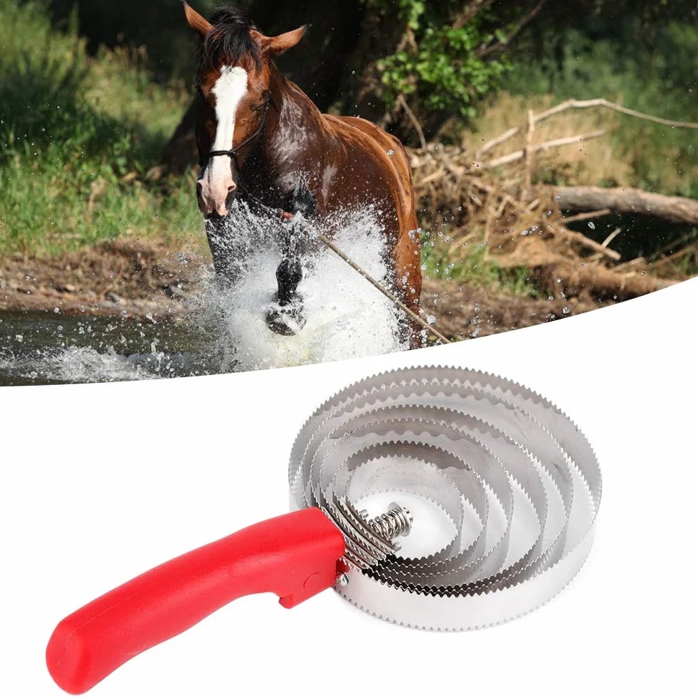Brosse à cheval professionnelle, peigne à curry pour soins équins, ensemble de toilettage pour grands chevaux