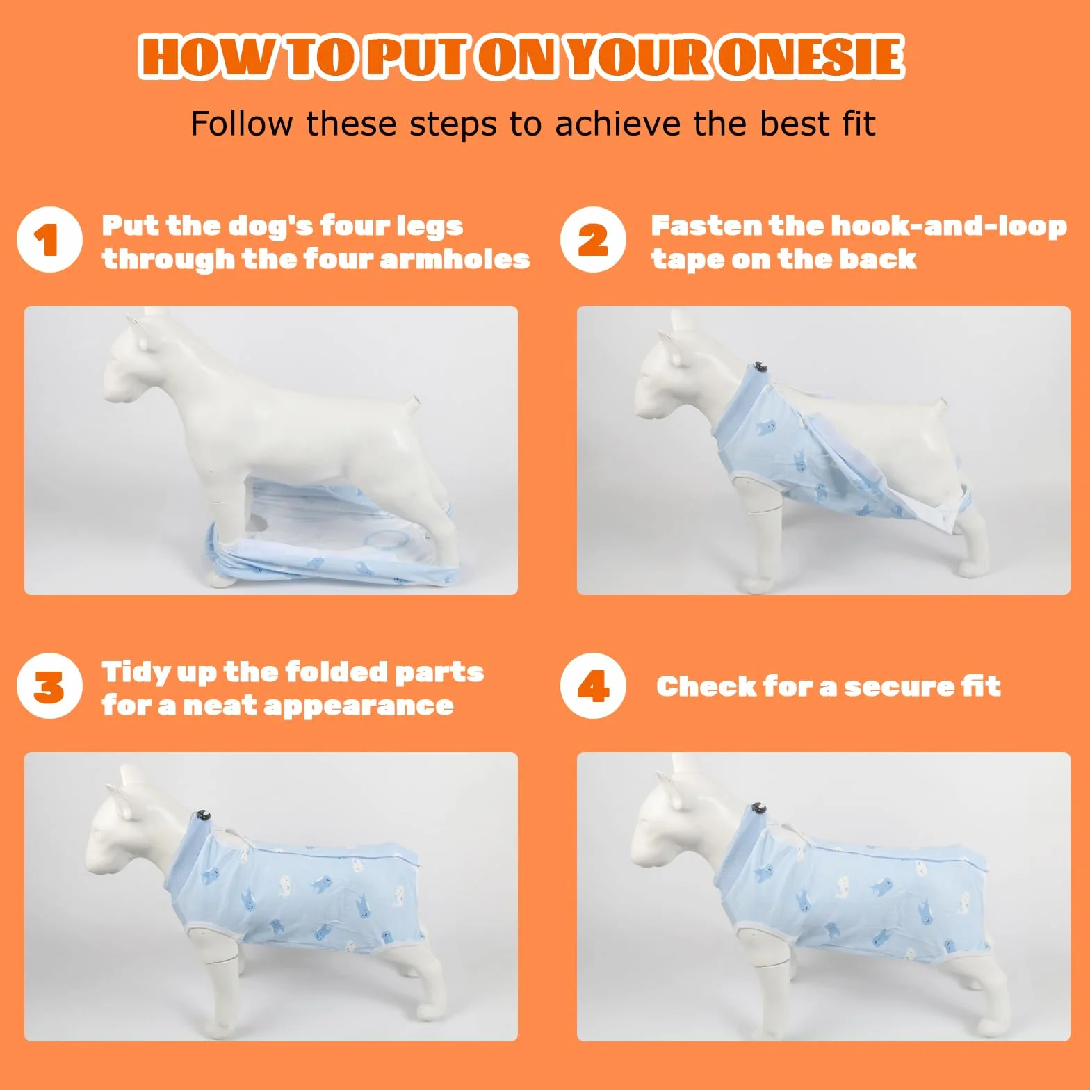 Combinaison de Récupération pour Chiens après Chirurgie, Body Chirurgical Chien Femelle Mâle, Protection Post Opératoire (Blue-Baleine, XL)
