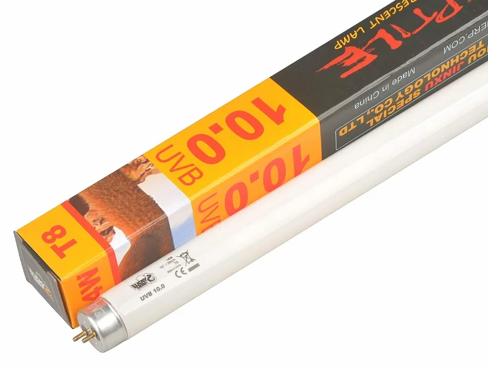 LUCKY HERP Tube T8 UVB 10.0 14W Lampe pour Reptiles Lézards Tortues Terrestres