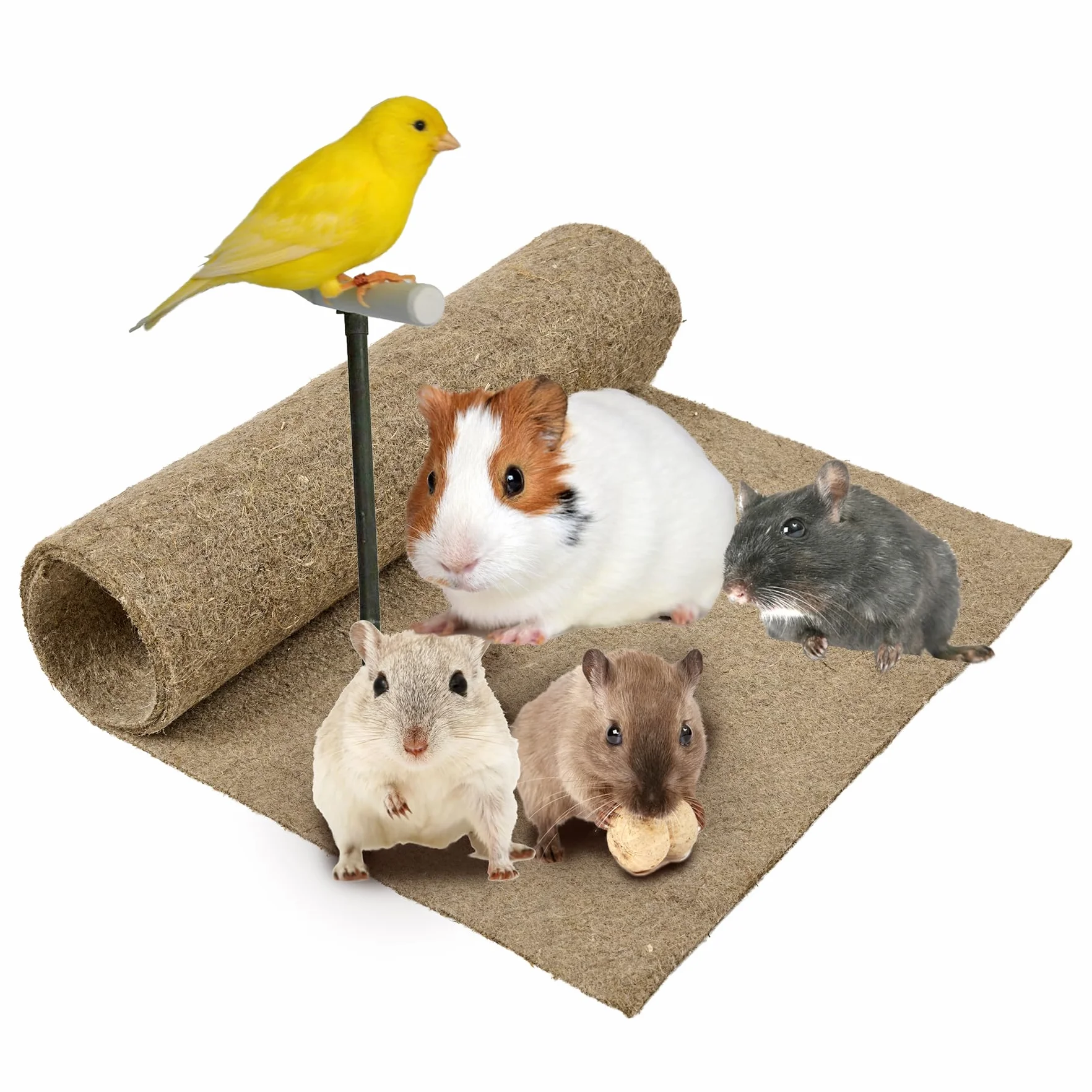 La Cordeline Tapis Litière Chanvre Naturel 40 x 100 cm Premium 1000g/m²