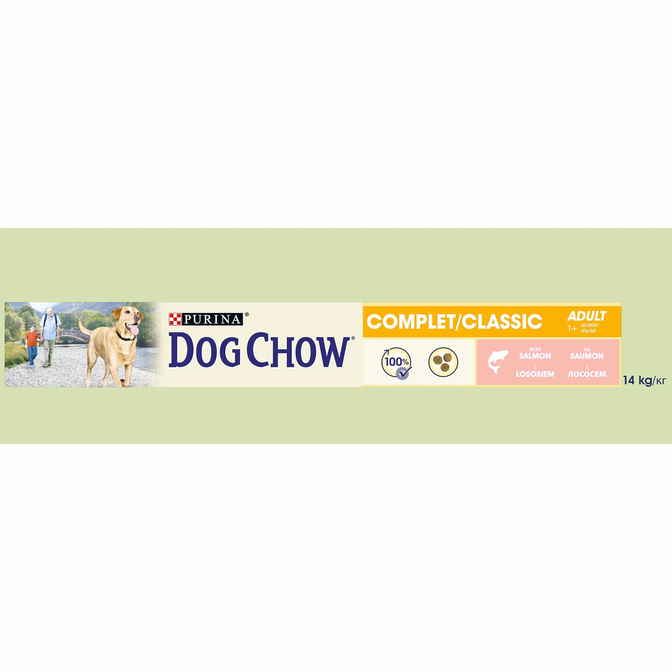 DOG CHOW Aliment Complet Chien Adulte Croquettes au Saumon 14 kg