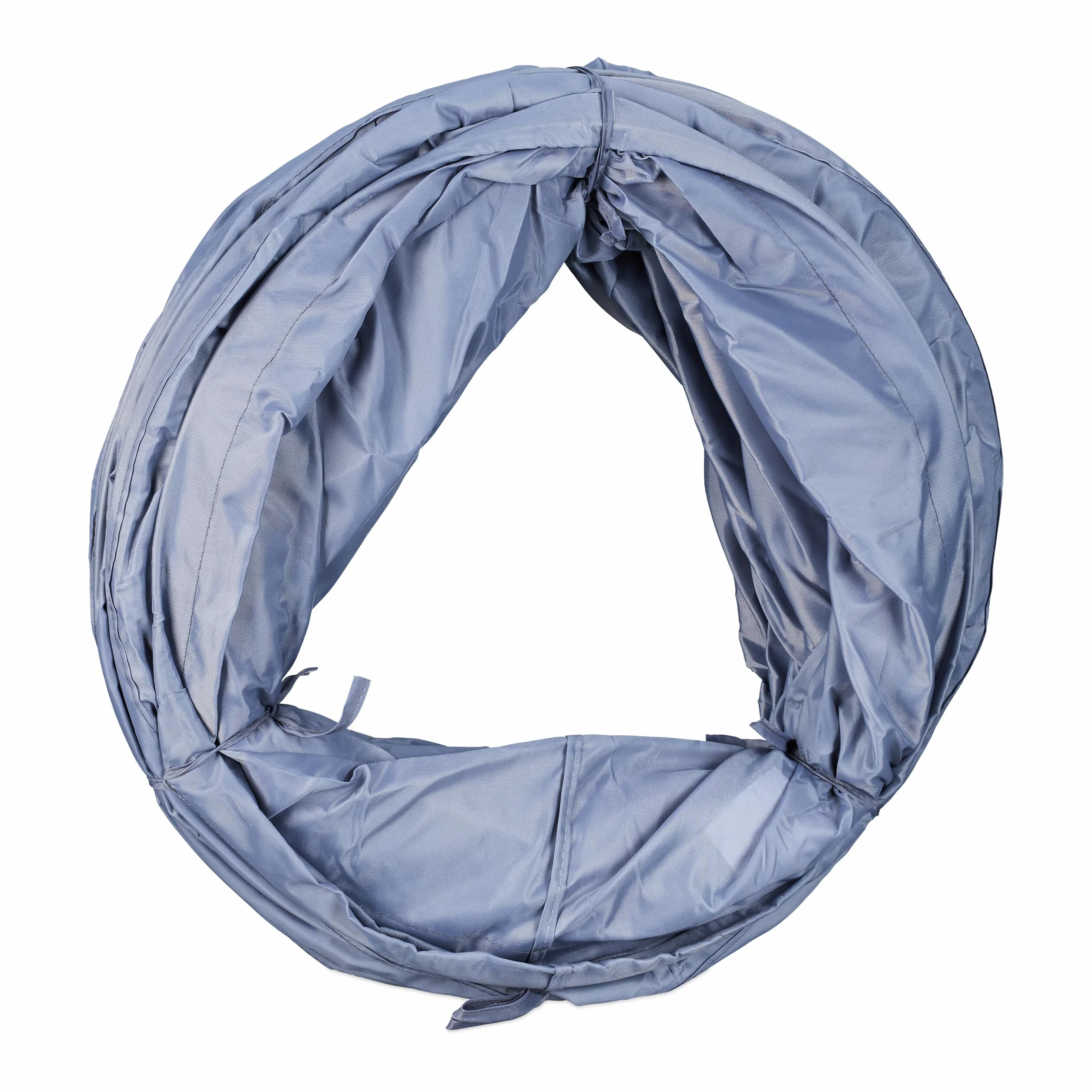 Relaxdays Tunnel d'agilité pour Chien 2 mètres 40 cm Pliable Gris