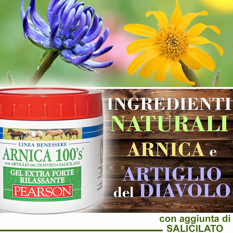 PEARSON Arnica 100'S Gel Relaxant Extra-Fort 500ml pour Chevaux