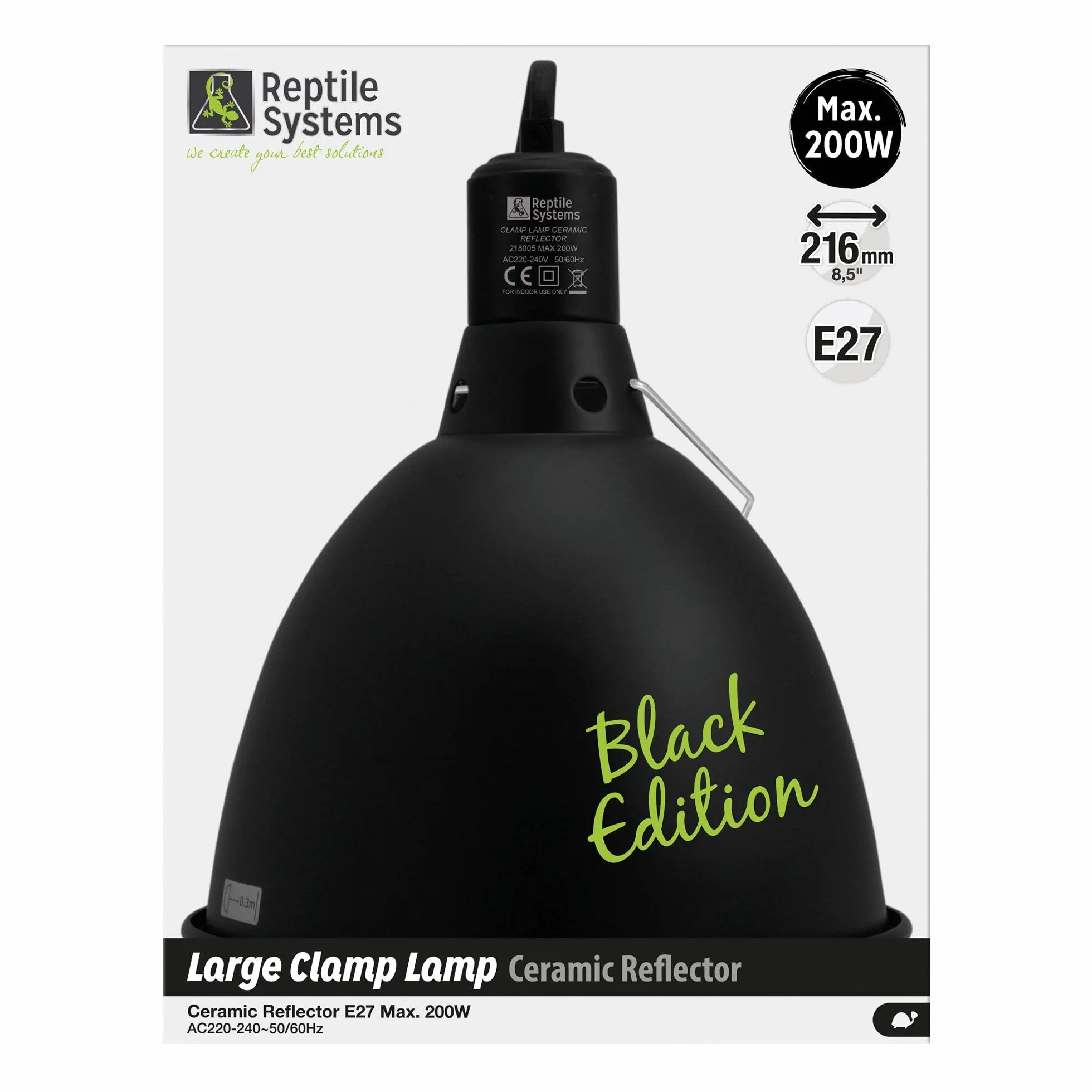 Reptile Systems Borne de Lumière avec Réflecteur Noir Édition L Ø 216mm