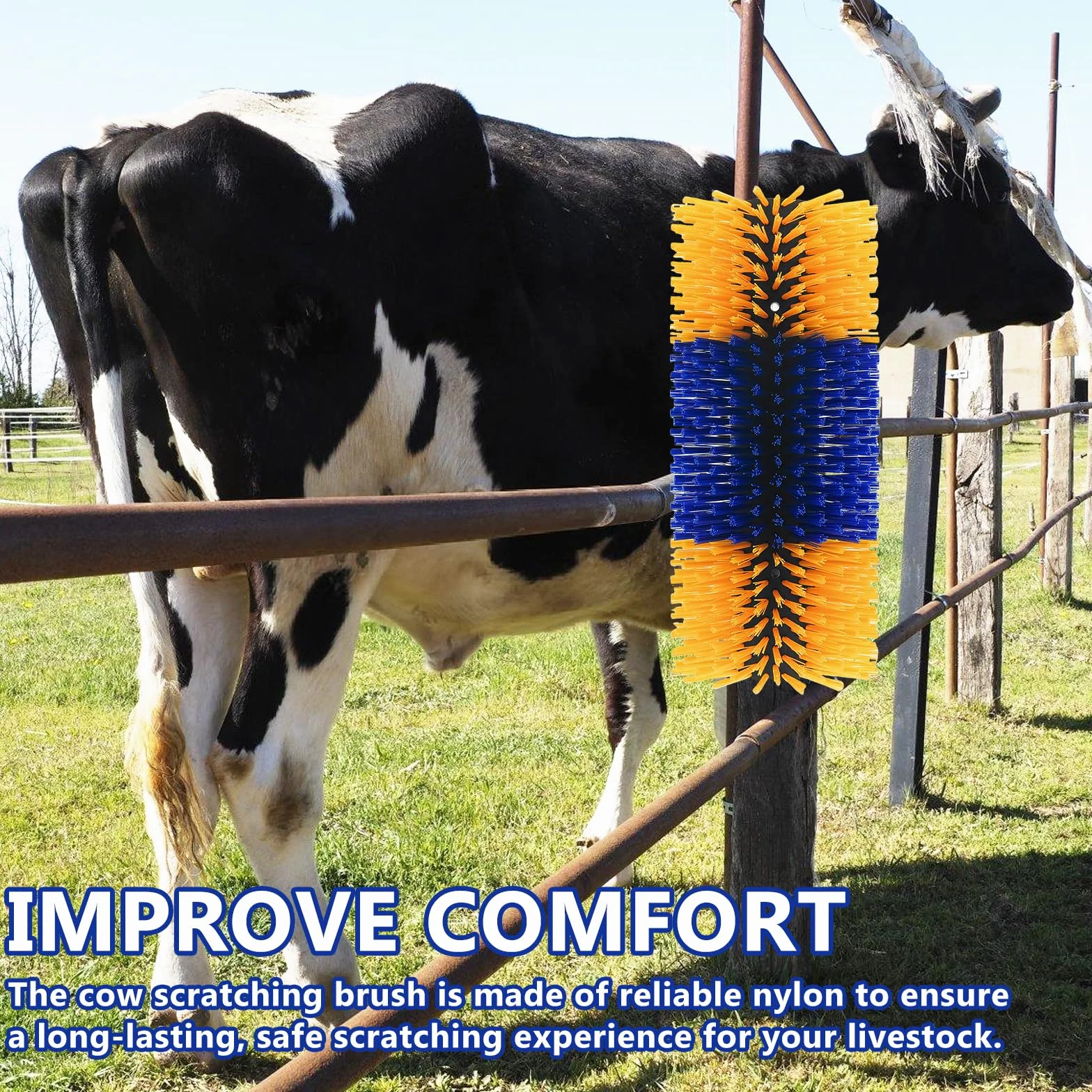 Brosse Anti-rayures Set Pour Bétail Vaches Chevaux Chèvres Bovins