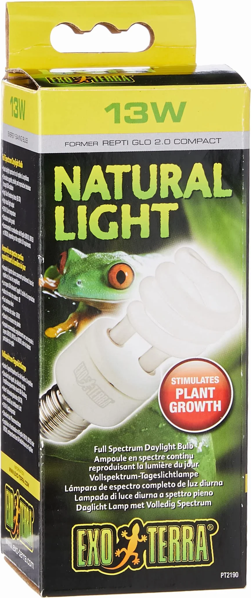 Exo Terra Lampe à spectre complet 13 W E27 pour reptiles et amphibiens