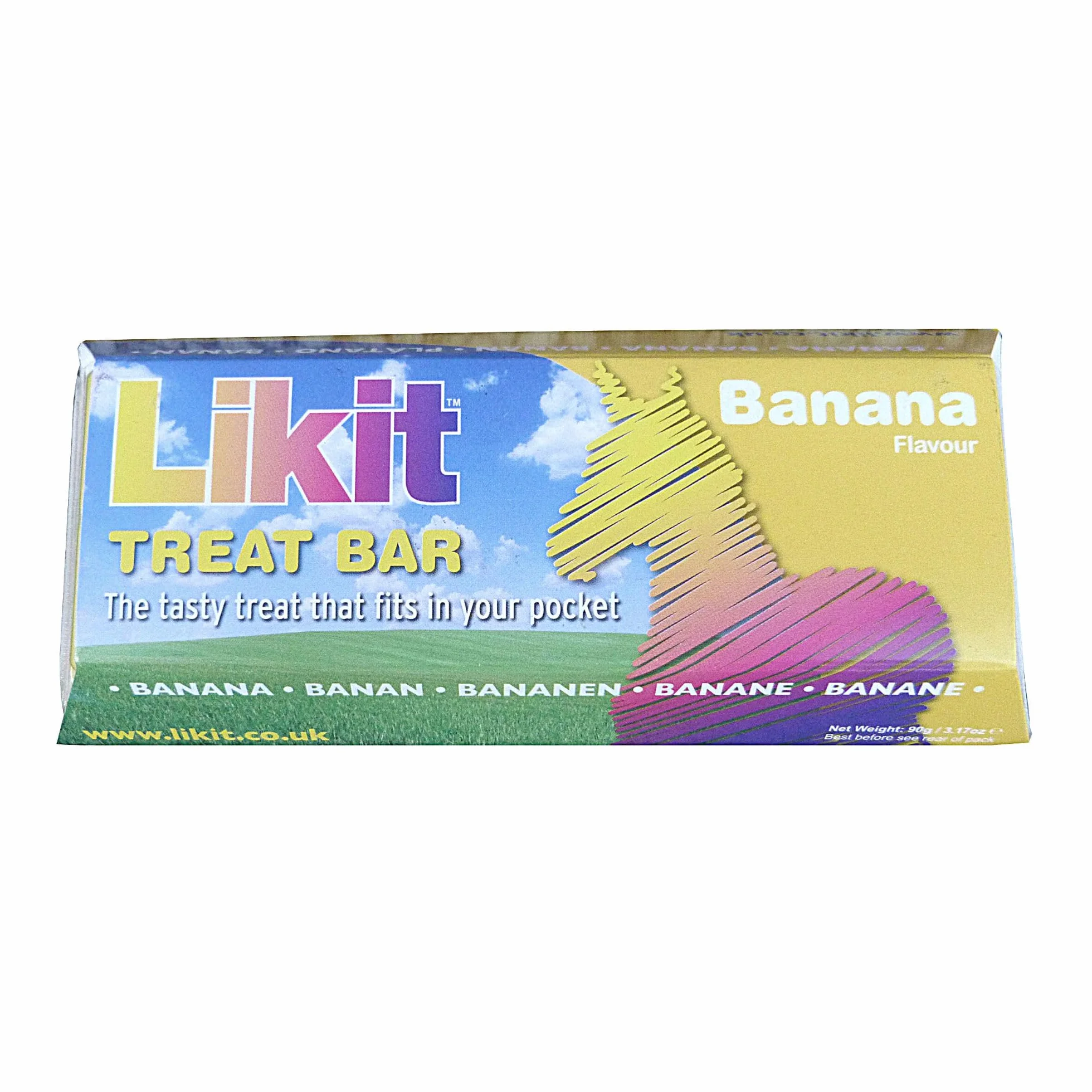 Likit Barre à friandises 90 g Banane pour Cheval entraînement récompense