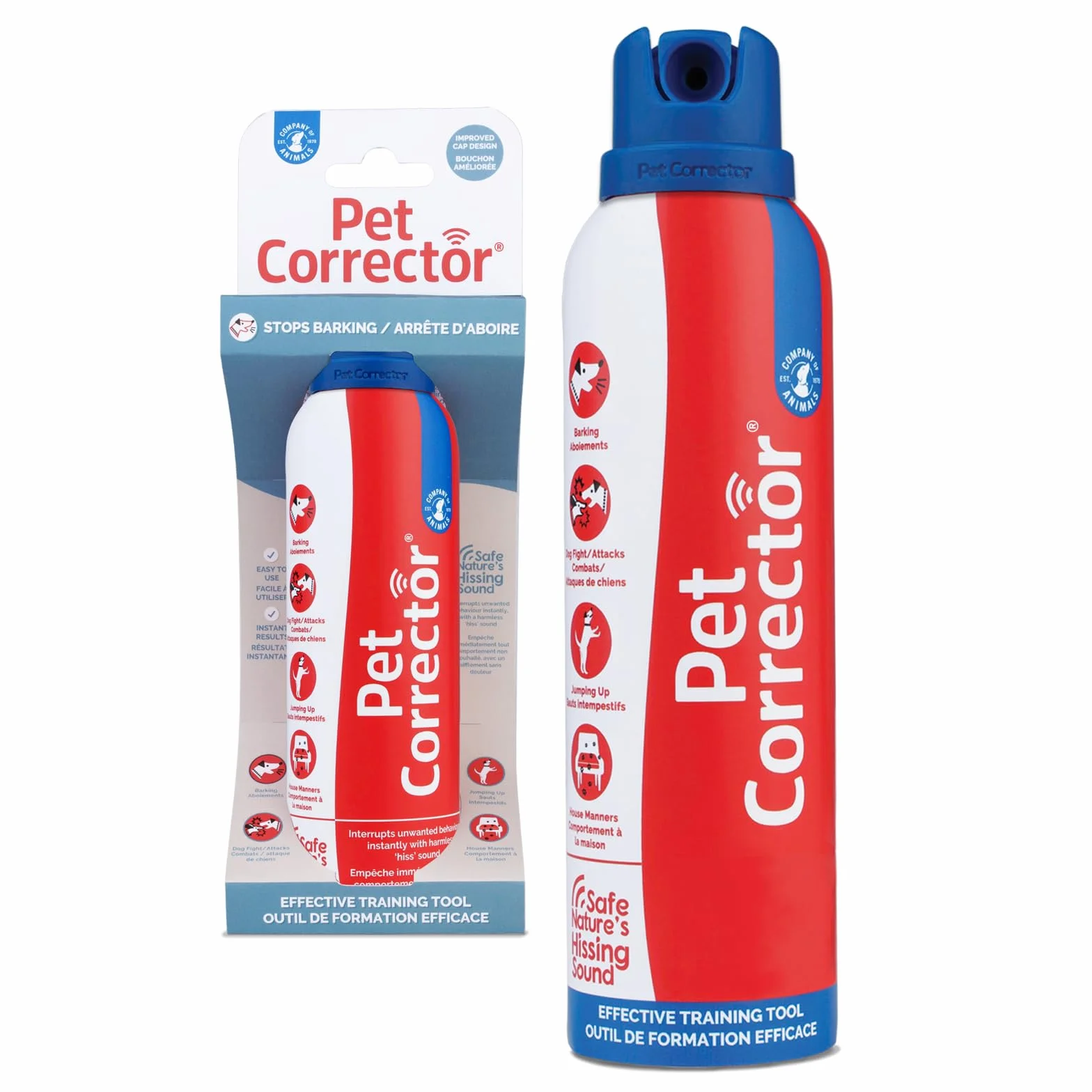 Pet Corrector Spray de dressage pour chien - Aide à contrôler les aboiements, sauts, vol de nourriture, détérioration des meubles, combats et attaques