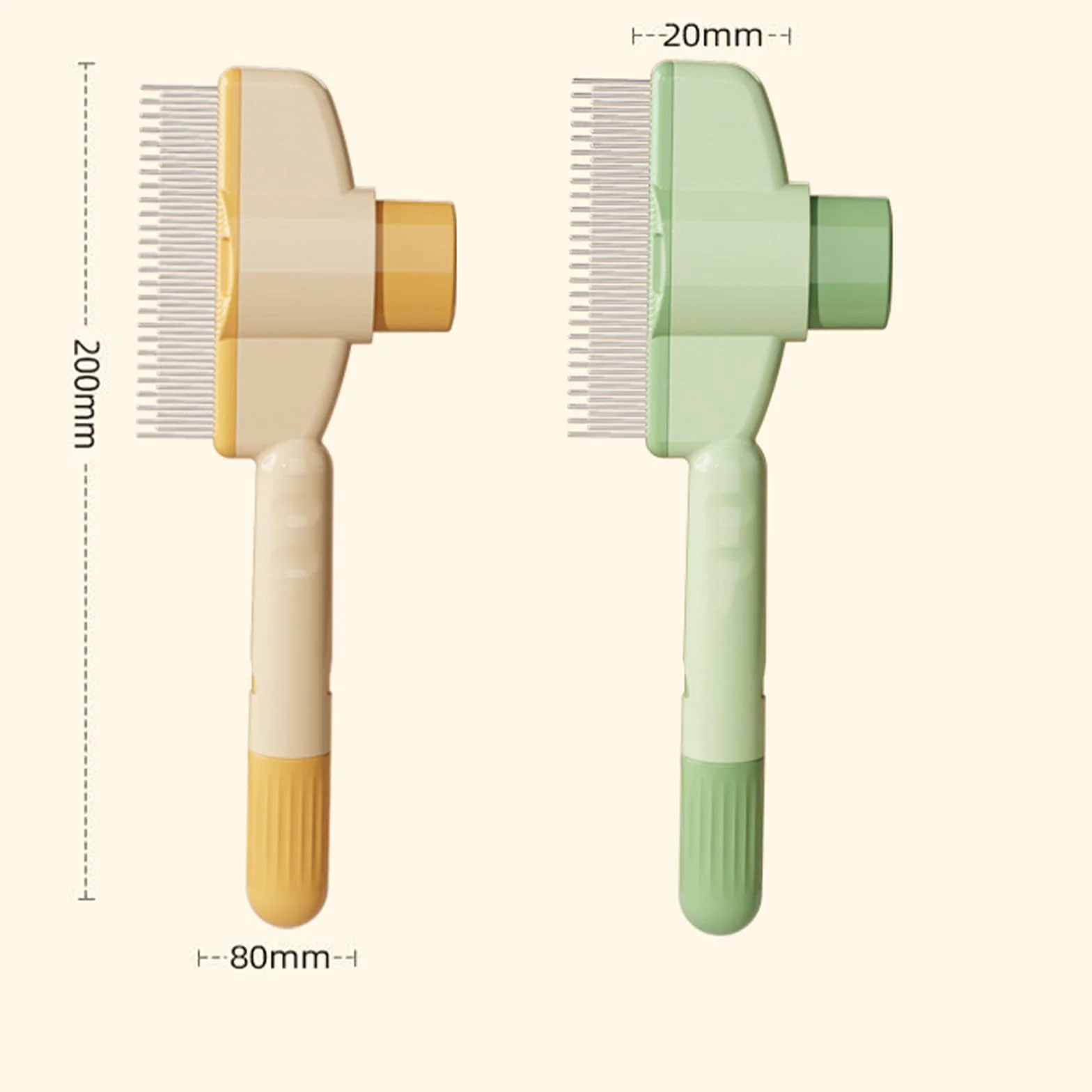 Peigne autonettoyant pour animaux de compagnie, brosse à poils et puces, enlève les poils de chats