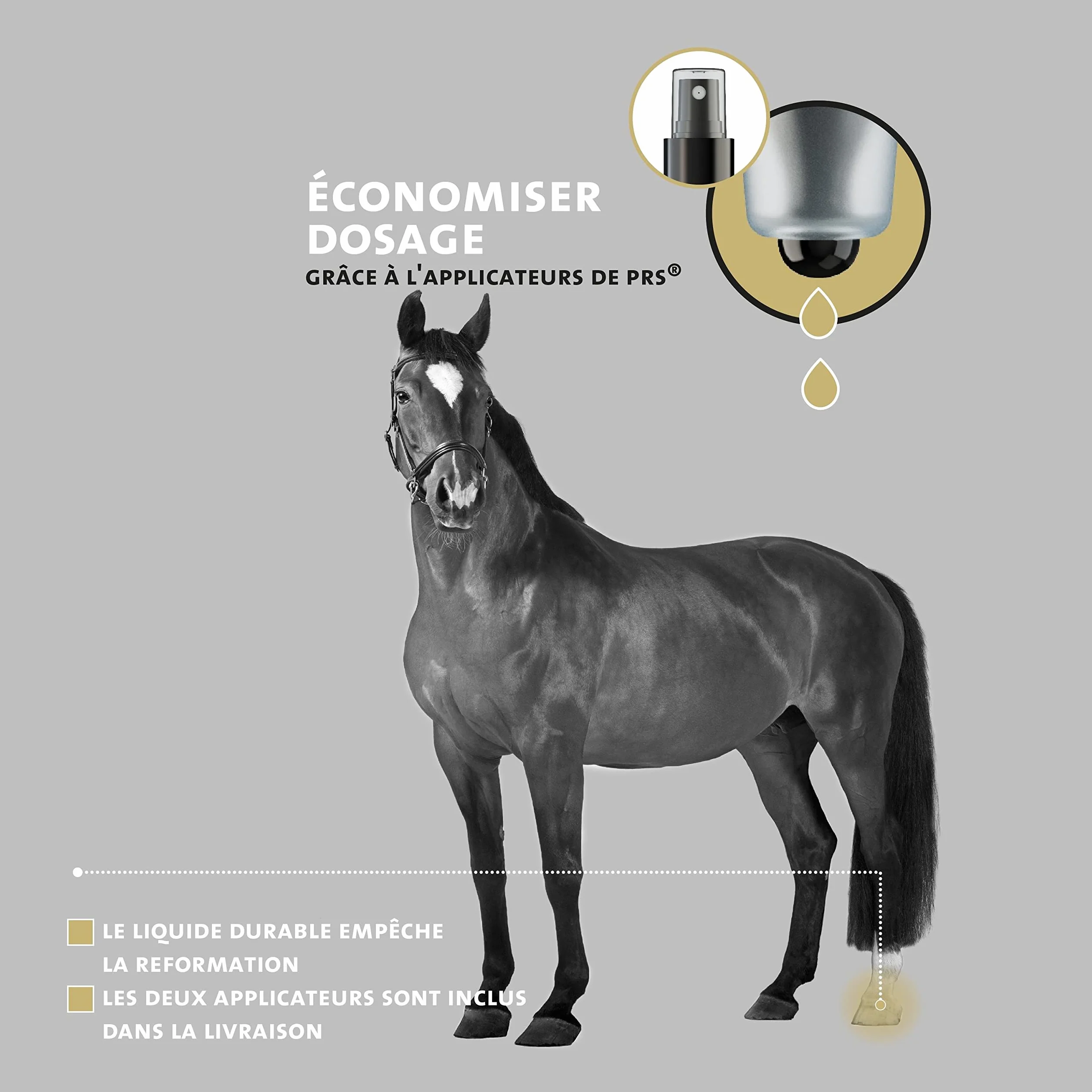 Peticare Cheval Huile Soins des Sabots Contre pourriture de la Fourchette Hydratant 2005