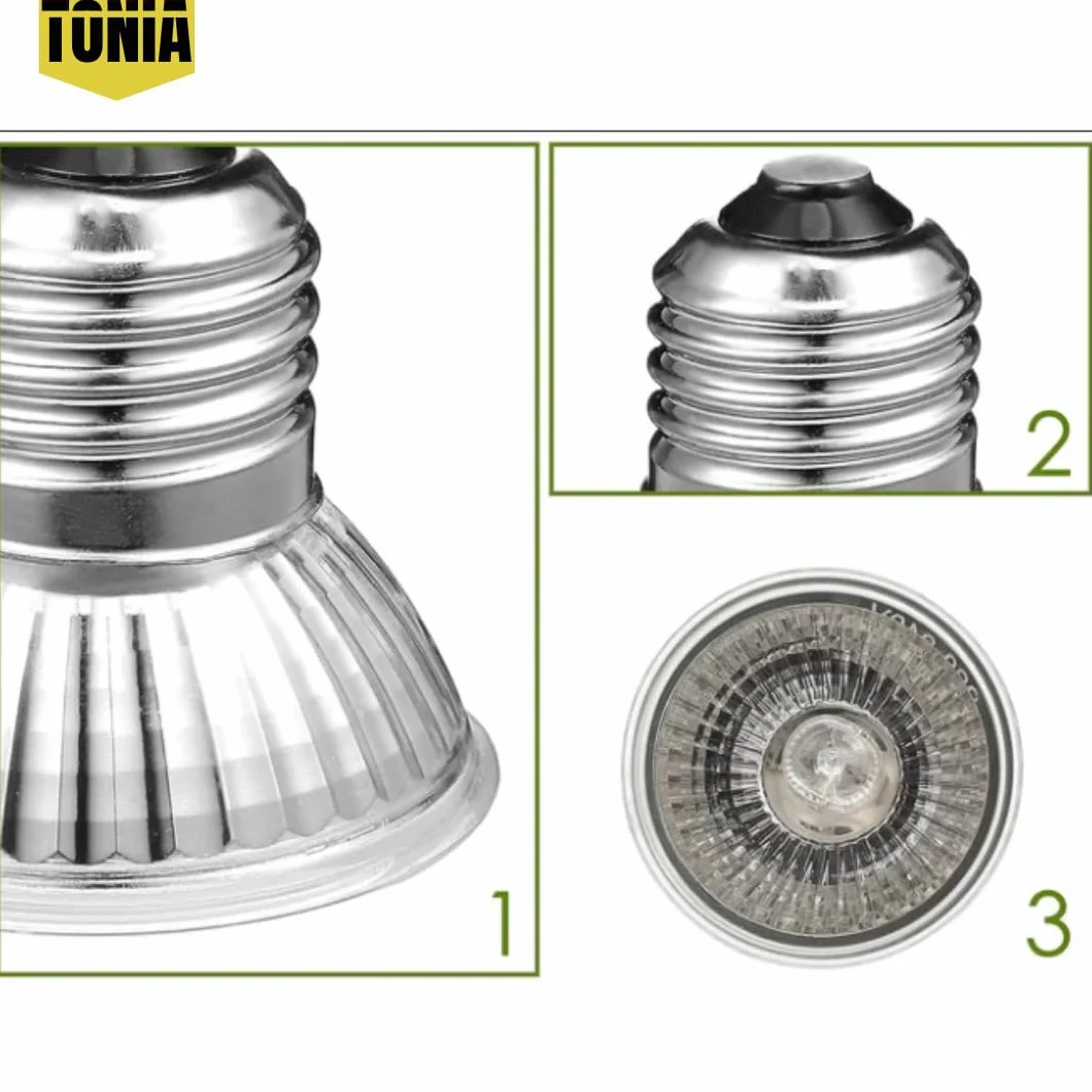 Tonia Lampe UVB 3.0 25W 50W Lumière solaire à spectre complet reptiles amphibiens